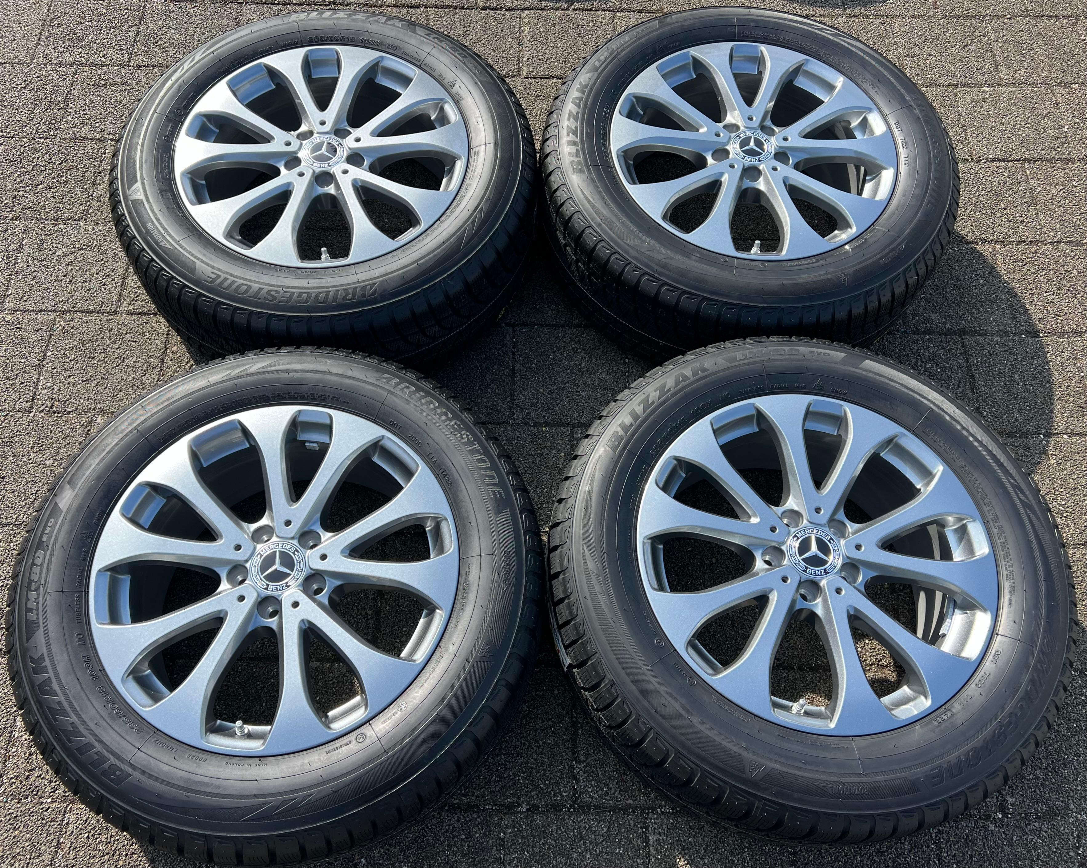 4 LLANTAS DE ALEACIÓN ORIGINALES DE 18" PARA INVIERNO MERCEDES BENZ GLC X253 W253 A2534011500 235/60R18