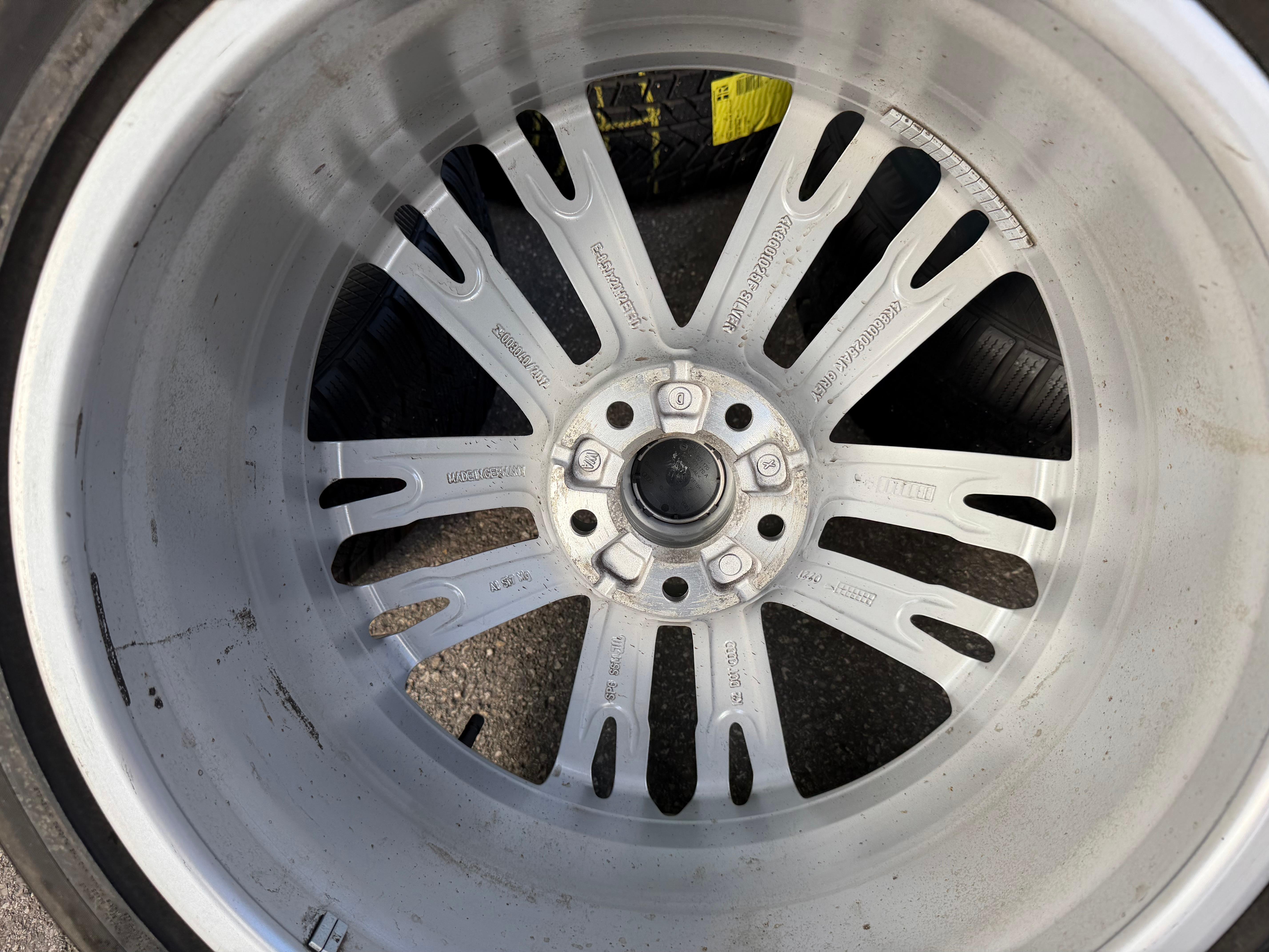 4 ruedas de invierno originales de aleación de 20" para Audi A7 S7 4K 4K8601025F 255/40R20 101W Continental