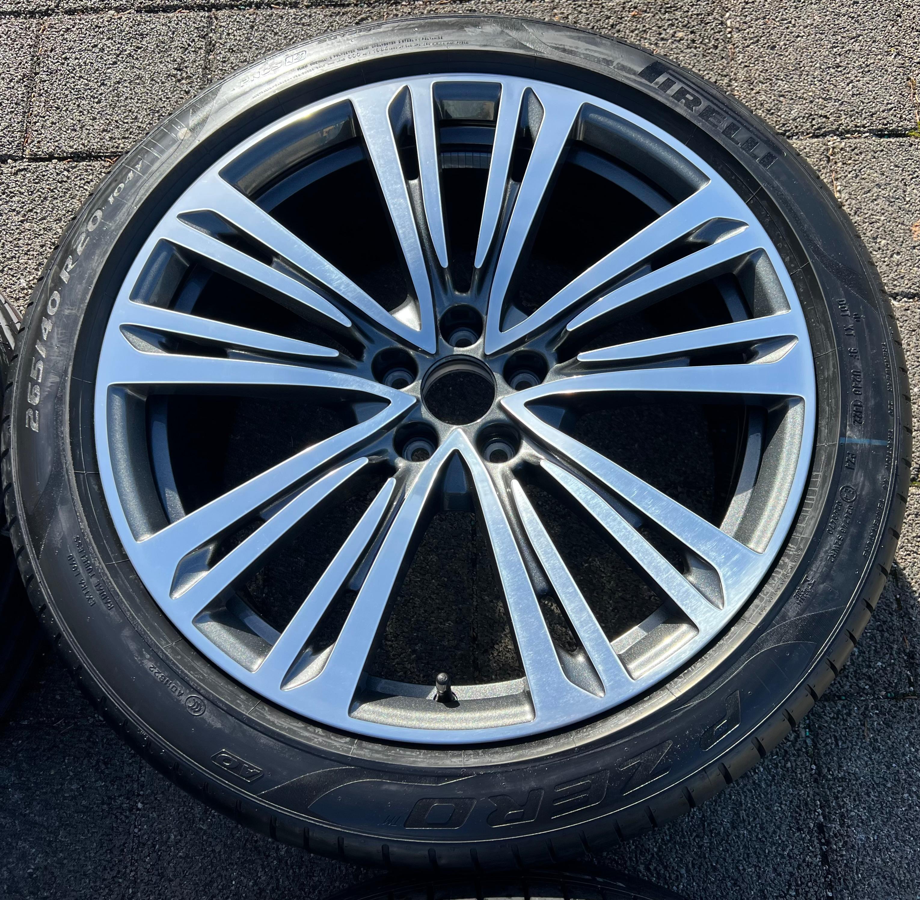 4 ORIGINAL 20" ALU SOMMERRÄDER AUDI A8 4N 4N0601025D 265/40R20 104Y PIRELLI NEU