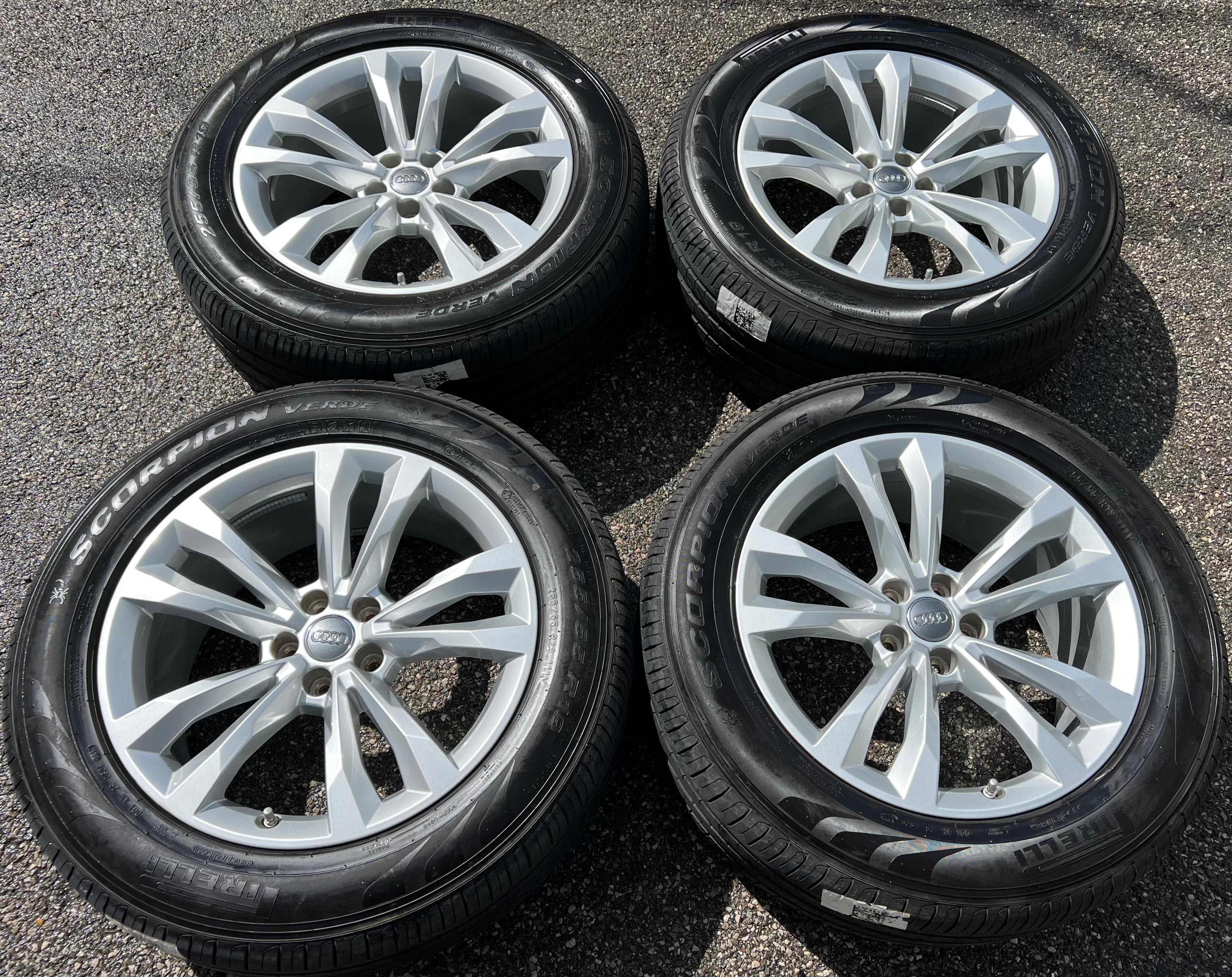 4 ORIGINAL 19" ALU SOMMERRÄDER AUDI Q7 4M 255/55R19 111V 4M0601025C RDKS FREIHAUS