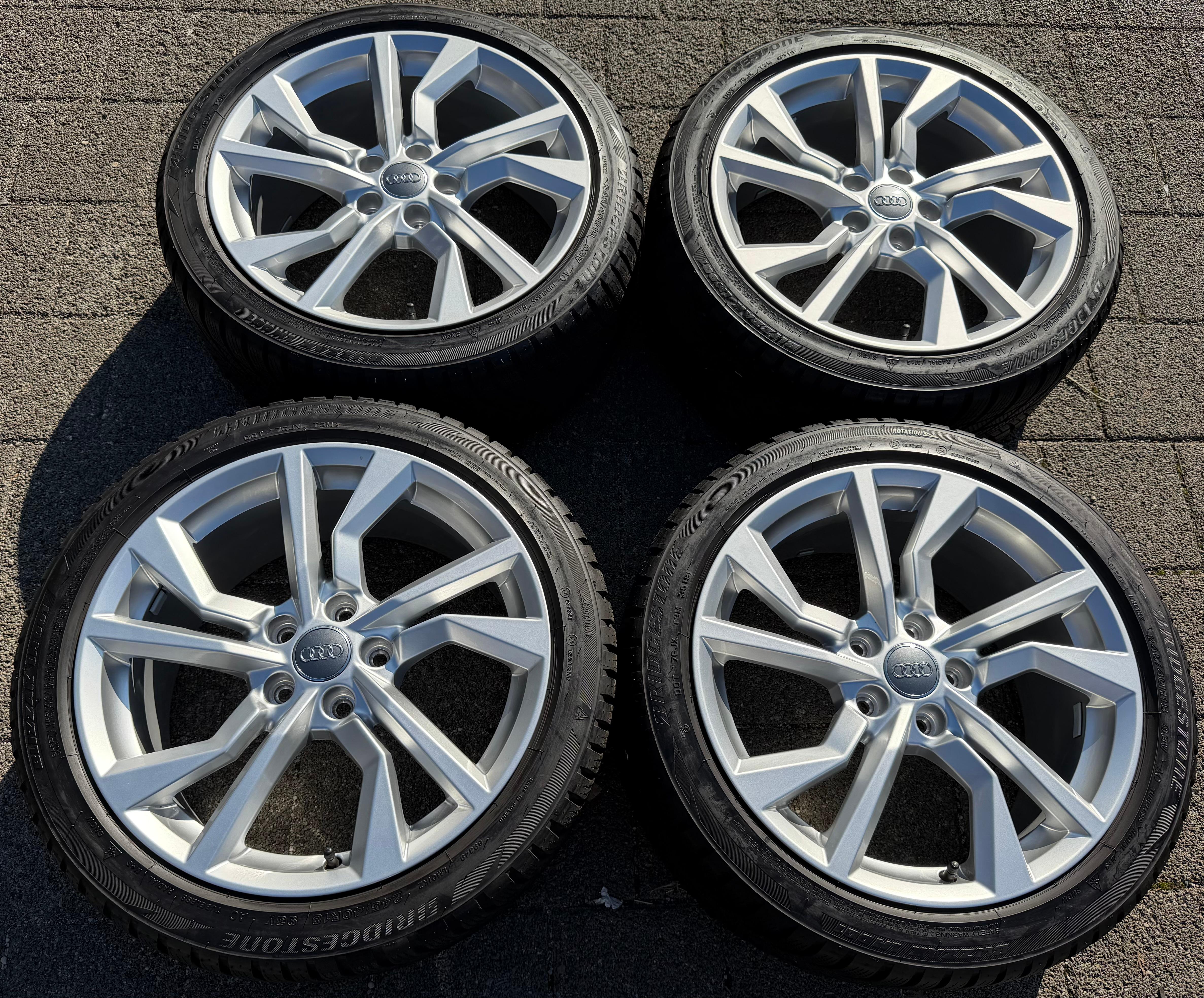 4 roues hiver en aluminium d’origine 18" Audi TT TTS 8S 8S0601025AN 245/40R18 93V Bridgestone