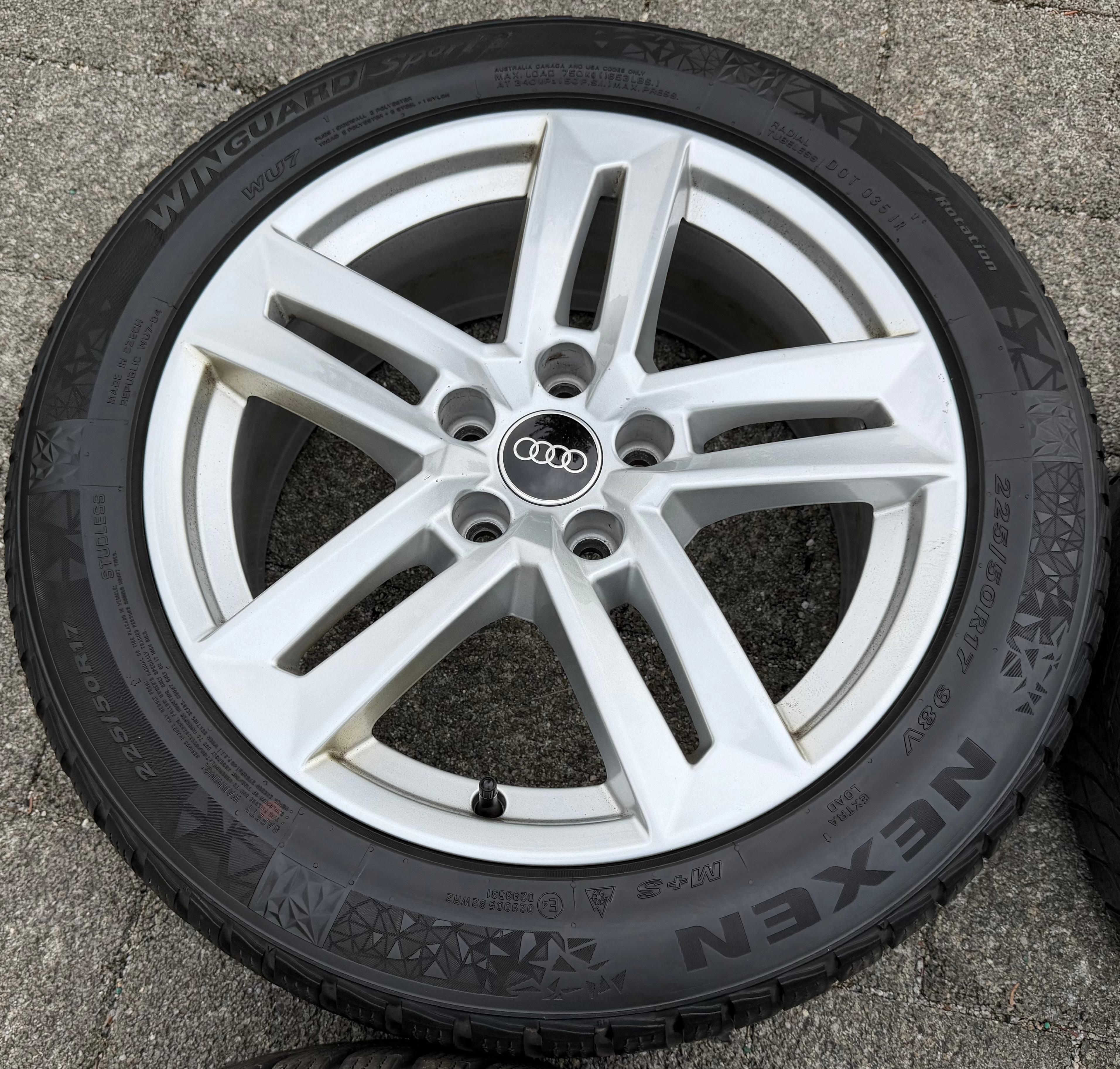 4 Original 17" Alufelgen Audi A4 8W B9 8W0601025P 7x17 ET42 Felgen