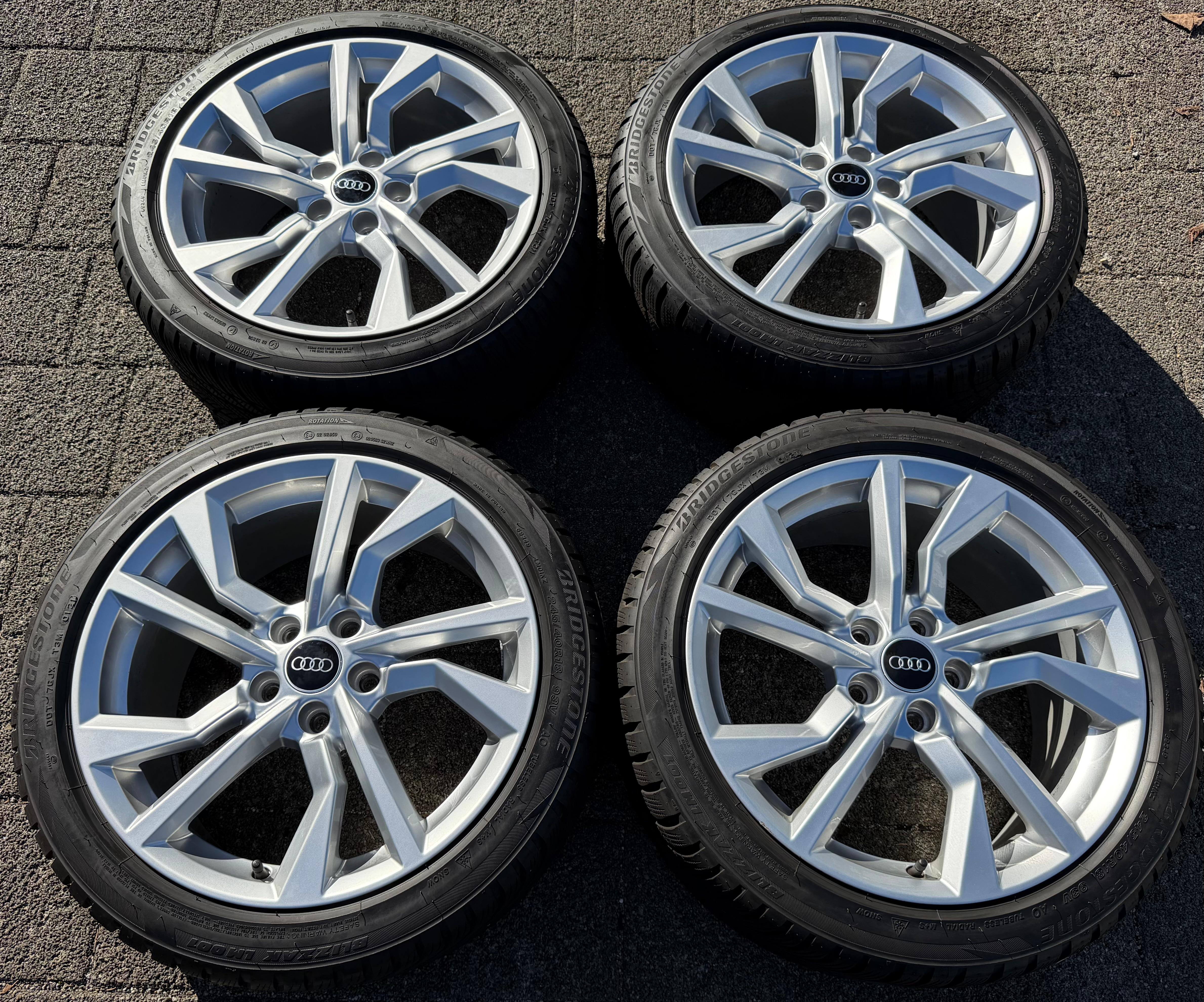 4 Original 18" Alu Winterräder Audi TT TTS 8S 8S0601025AN 245/40R18 93V 2021