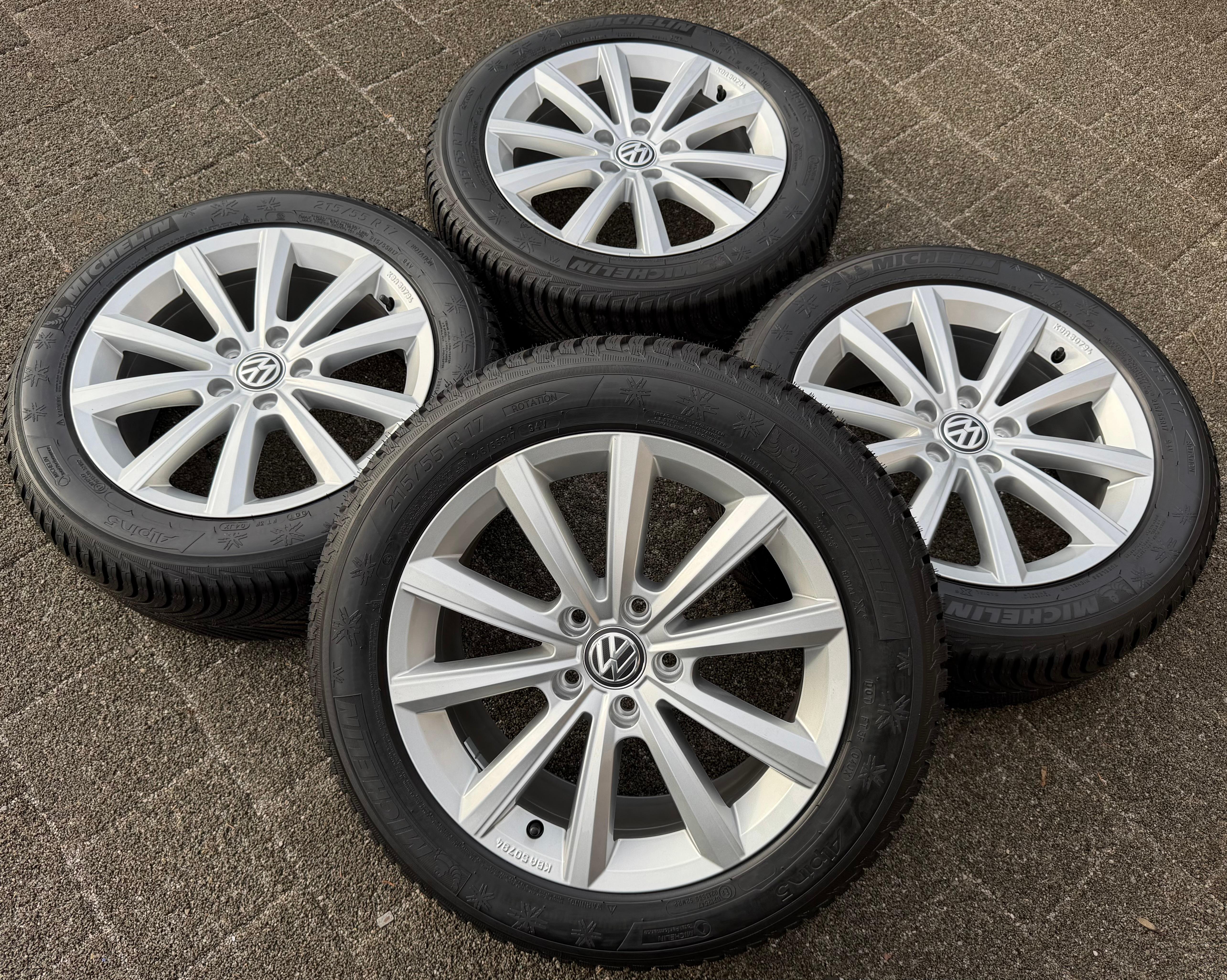 4 Original 17" Alu Winterräder VW T-Roc & Cabrio 2GA601025M Merano 215/55R17 94V Michelin