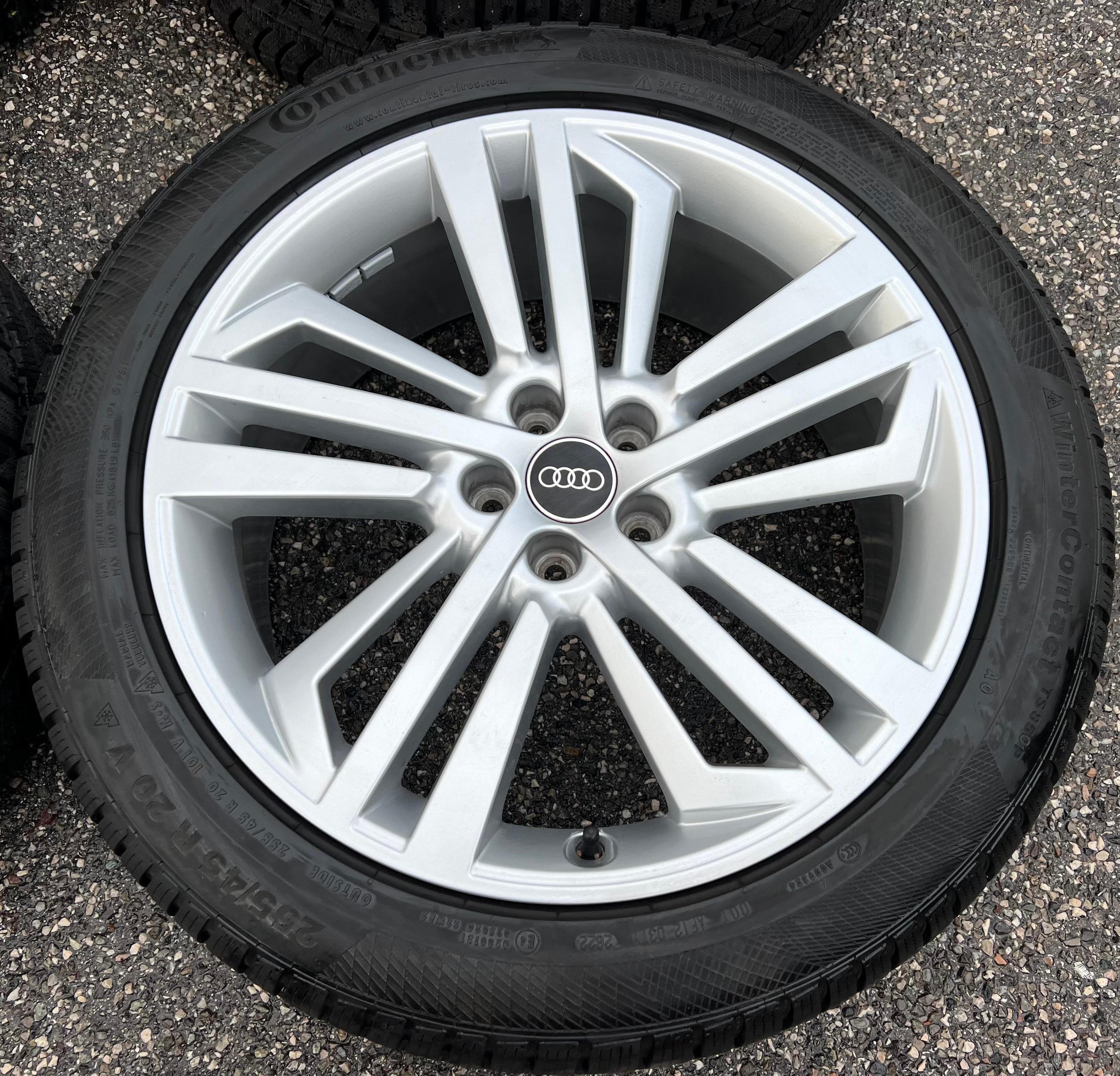 4 ORIGINAL 20" ALU WINTERRÄDER AUDI Q5 SQ5 FY 80A601025L 255/45R20 101V DOT 2022
