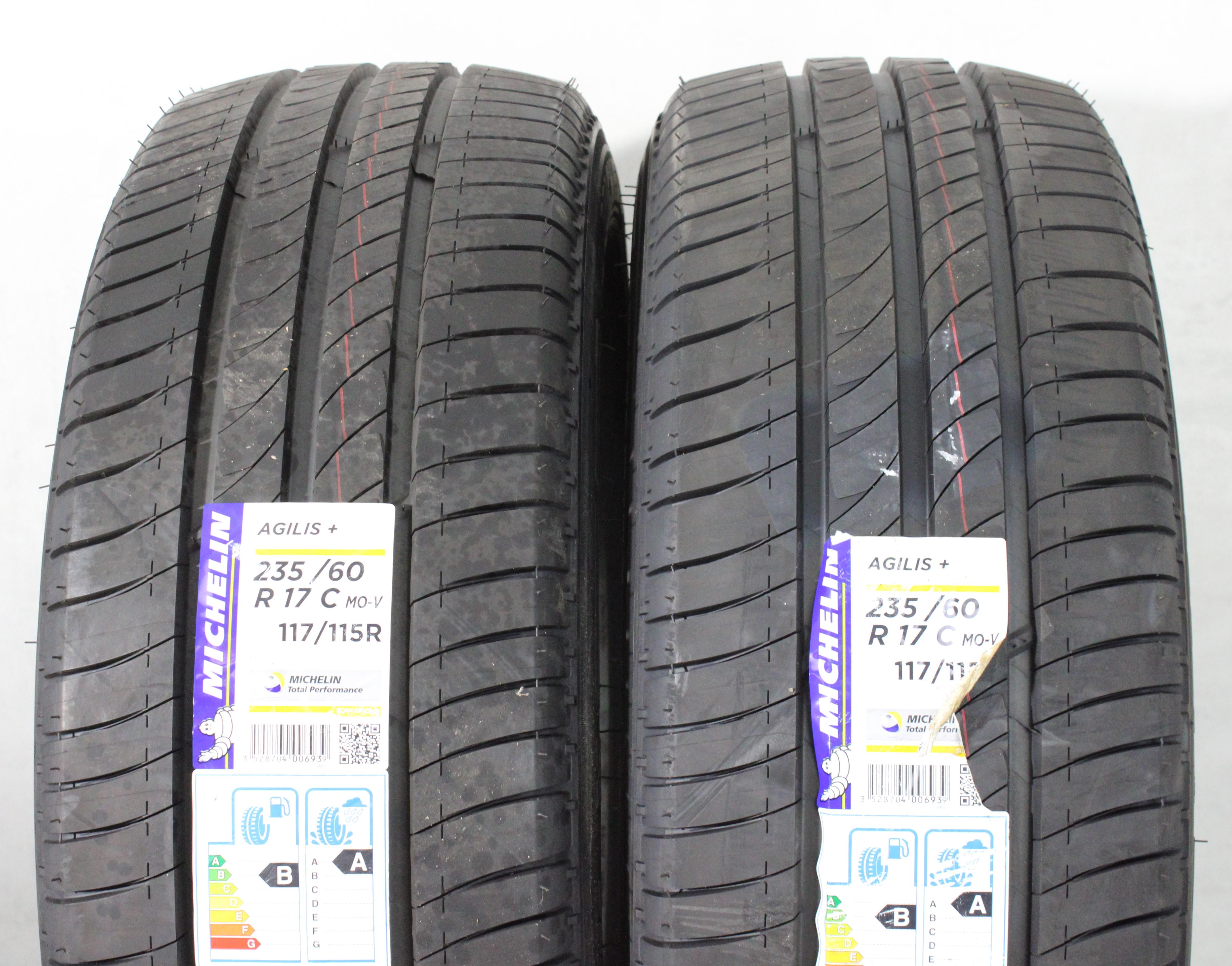 2 x 235/60R17C 117/115R Sommerreifen Michelin Agilis + MO-V NEU 2019