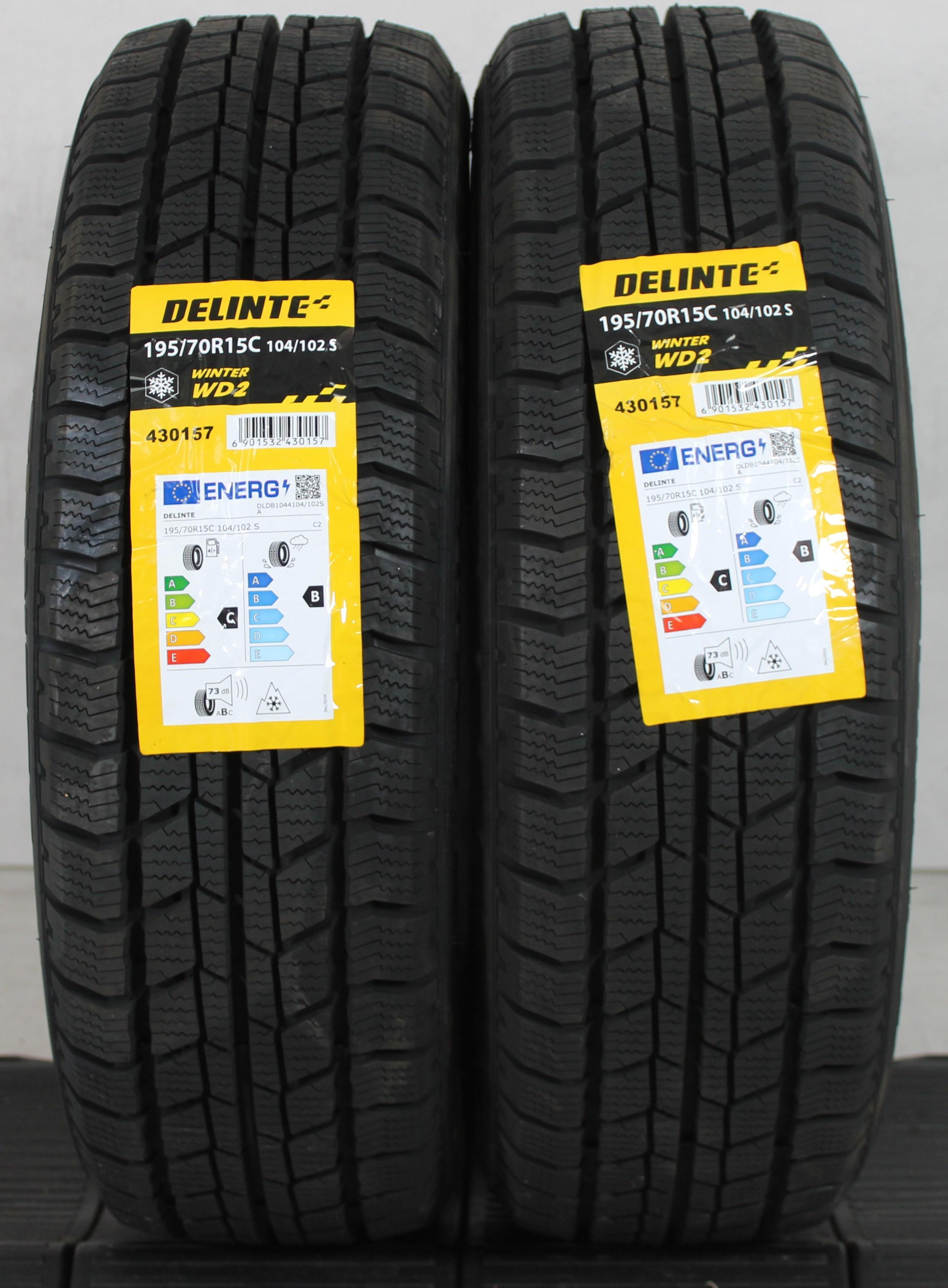 2 x 195/70R15C 104/102S pneumatici invernali Delinte Winter WD1 2020