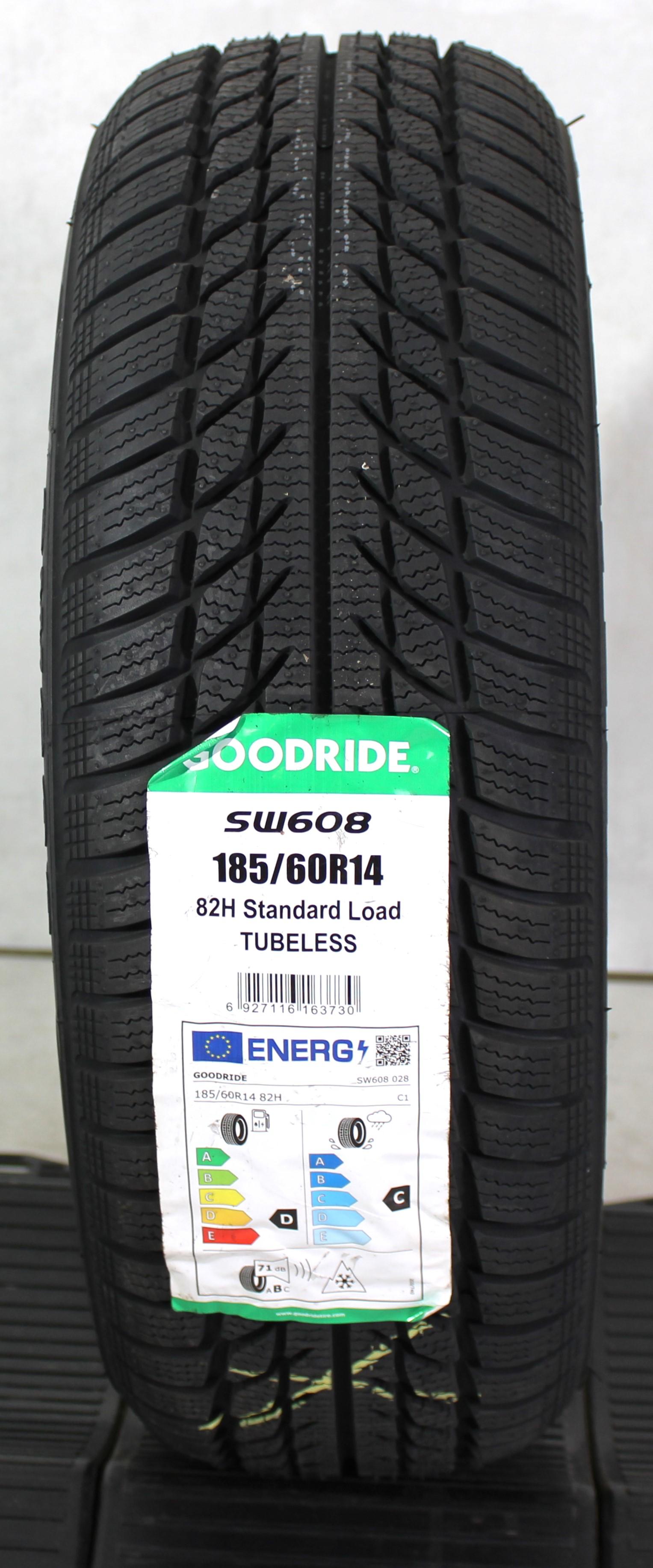 1 x 185/60R14 82H Winterreifen Goodride Snowmaster SW608 2023 NEU Freihaus