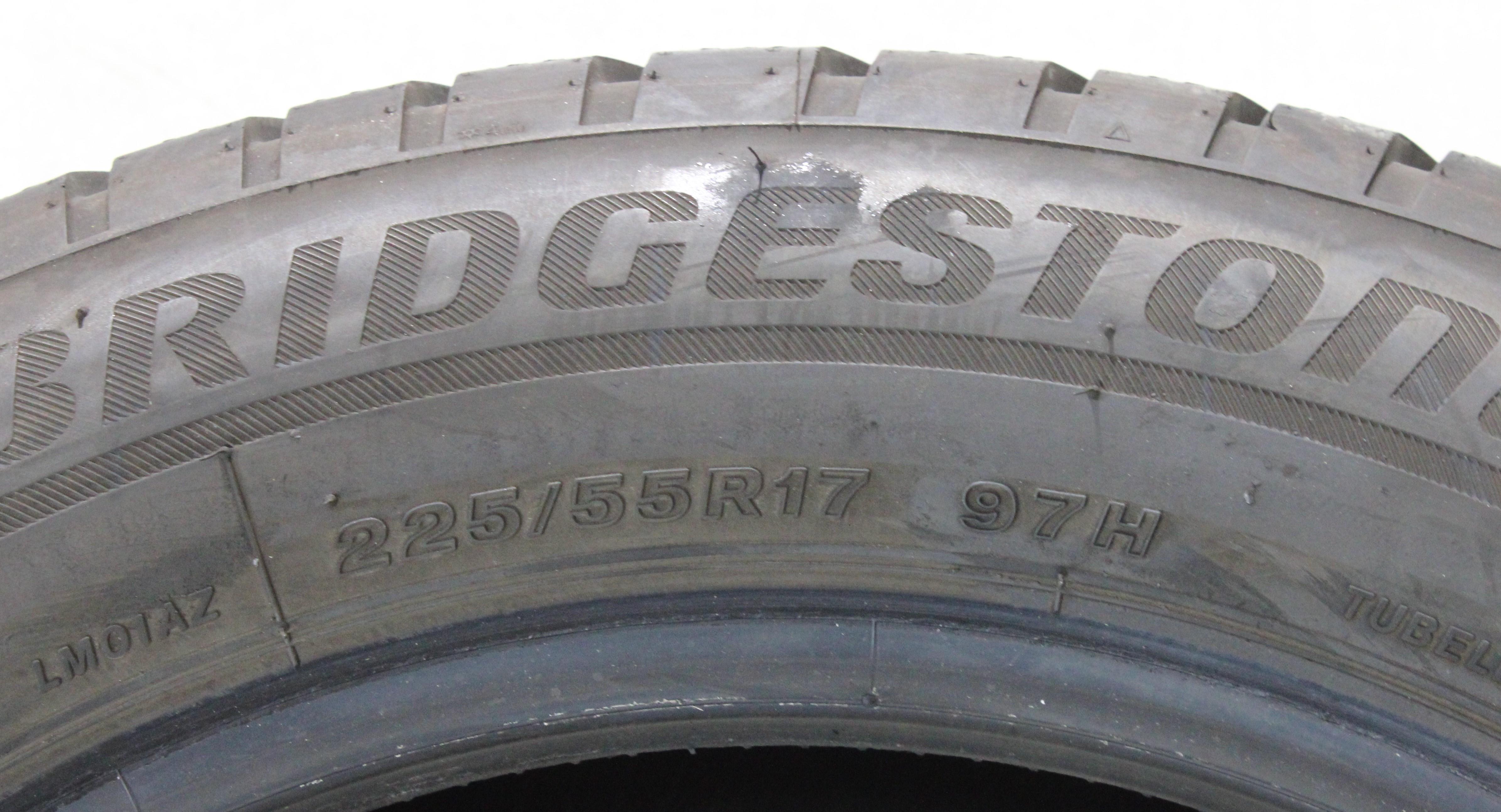 4 x 225/55R17 97H Winterreifen Bridgestone Blizzak LM001 * Runflat 2x6-6,5mm/2x7-7,5mm 2019