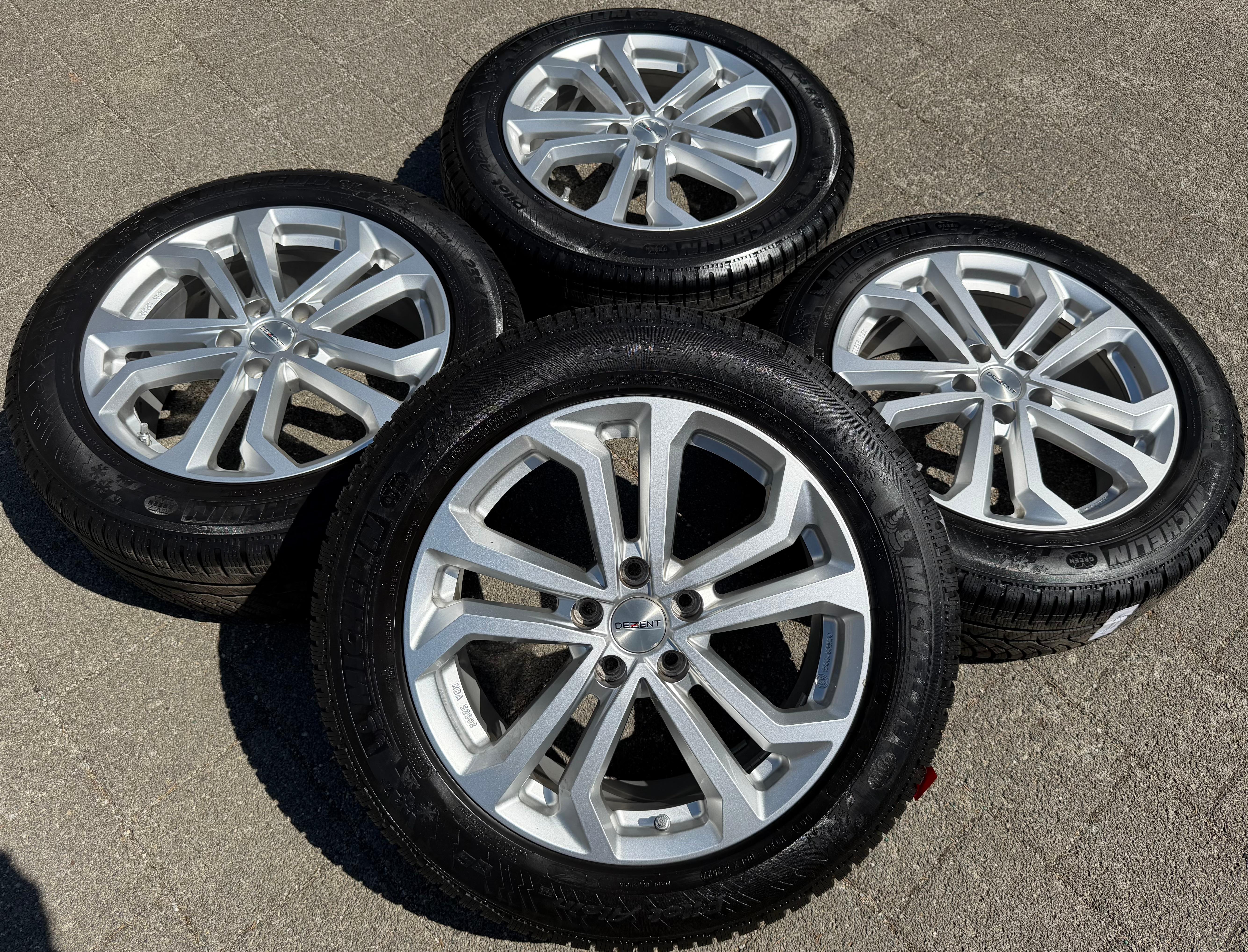 4 Dezent 18" Alufelgen Hyundai Ioniq Kona Santa Fe Tucson i30 7,5x18 ET51 RDKS