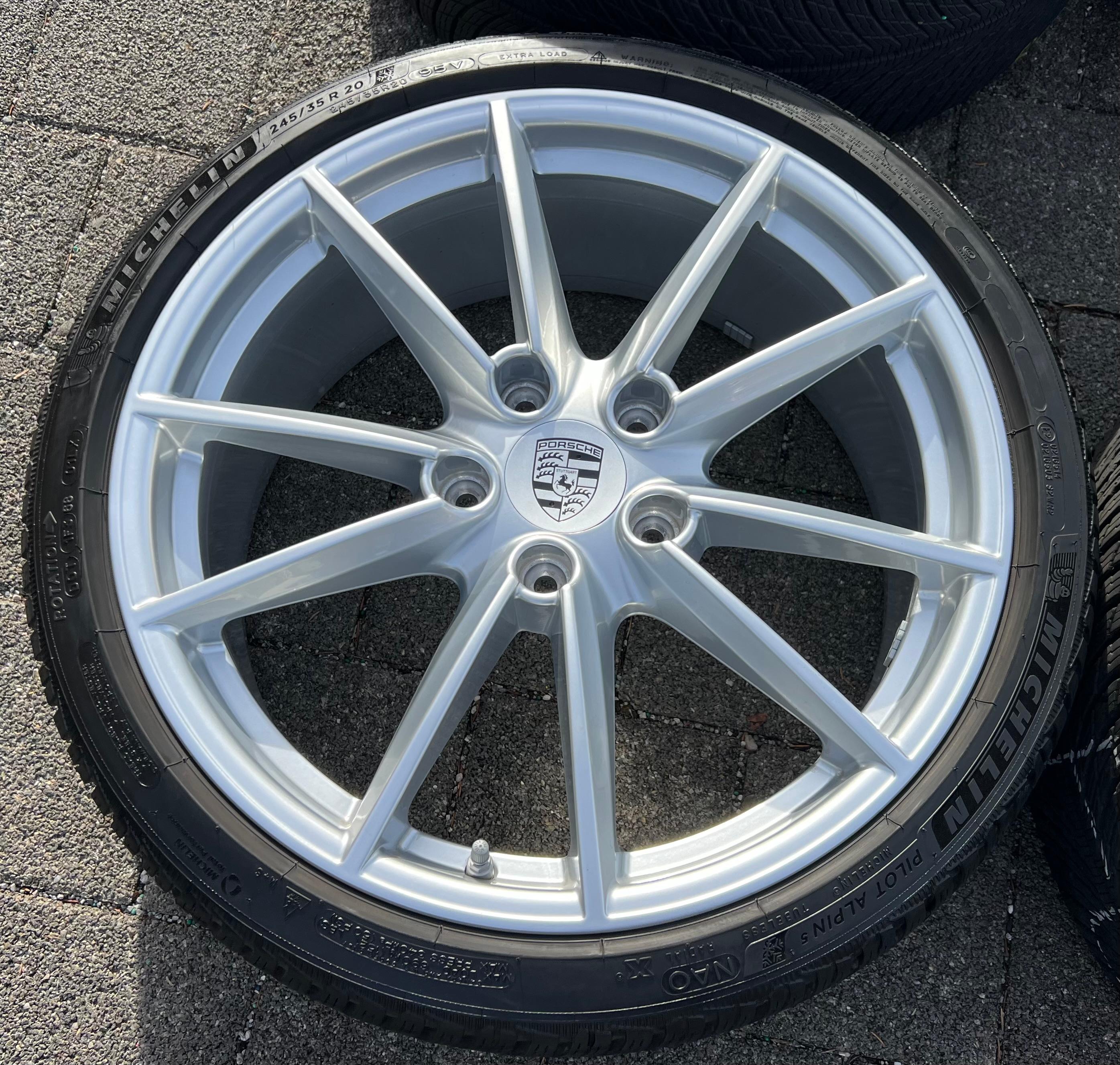 4 ORIGINAL 20" 21" ALU WINTERRÄDER PORSCHE 911 992 992601025C 992601025D MICHELIN RDKS