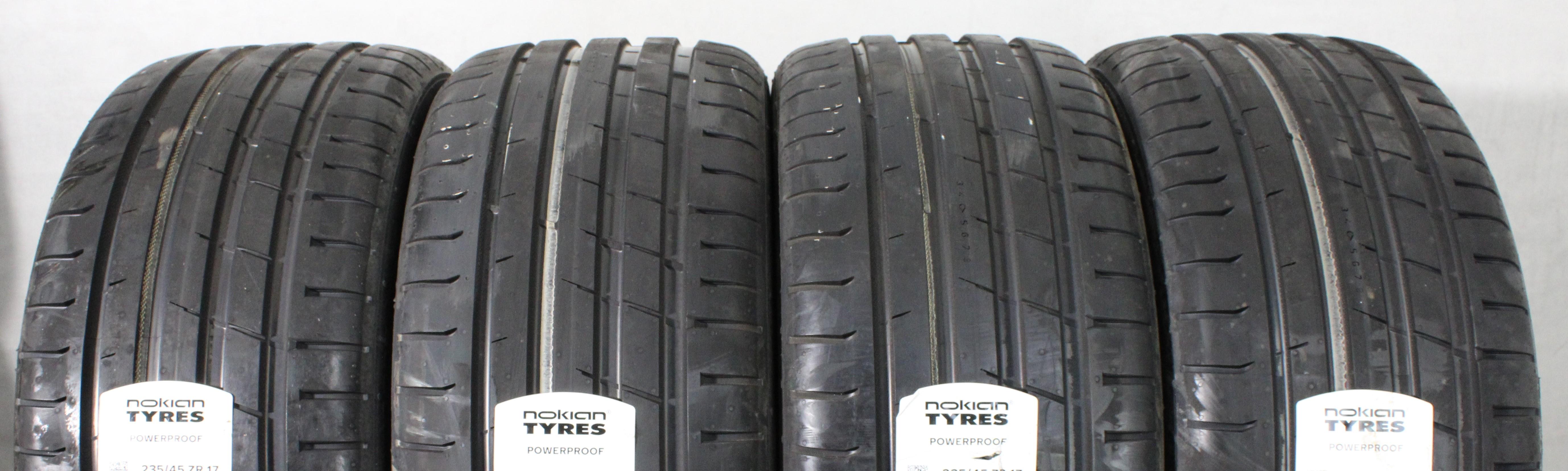 4 neumáticos de verano Nokian Powerproof 2021 XL, 235/45R17 97Y