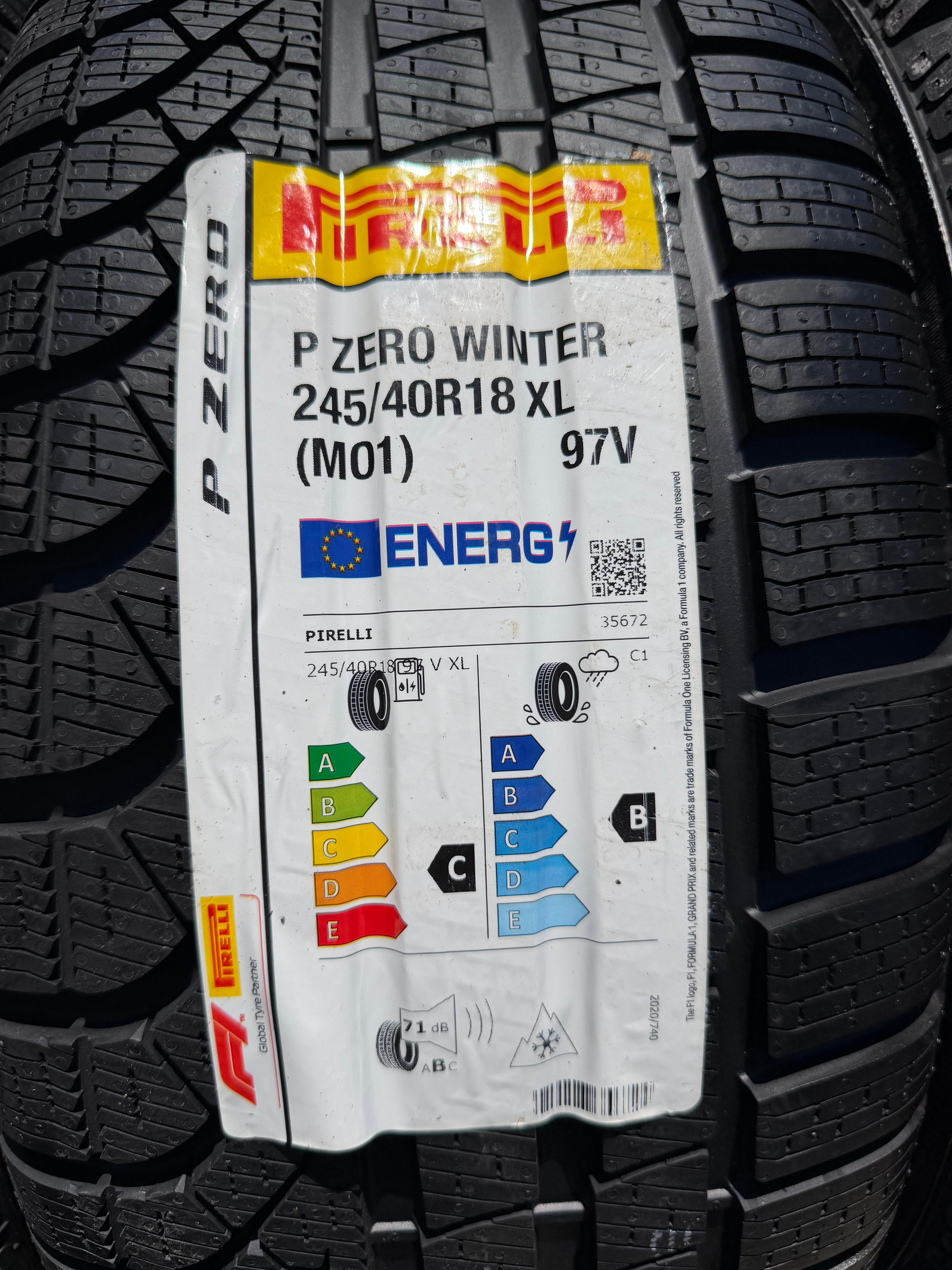 4 llantas de invierno originales de aluminio de 18" para Audi A5 S5 8W 8W9601025C 245/40R18 93V Pirelli, nuevas