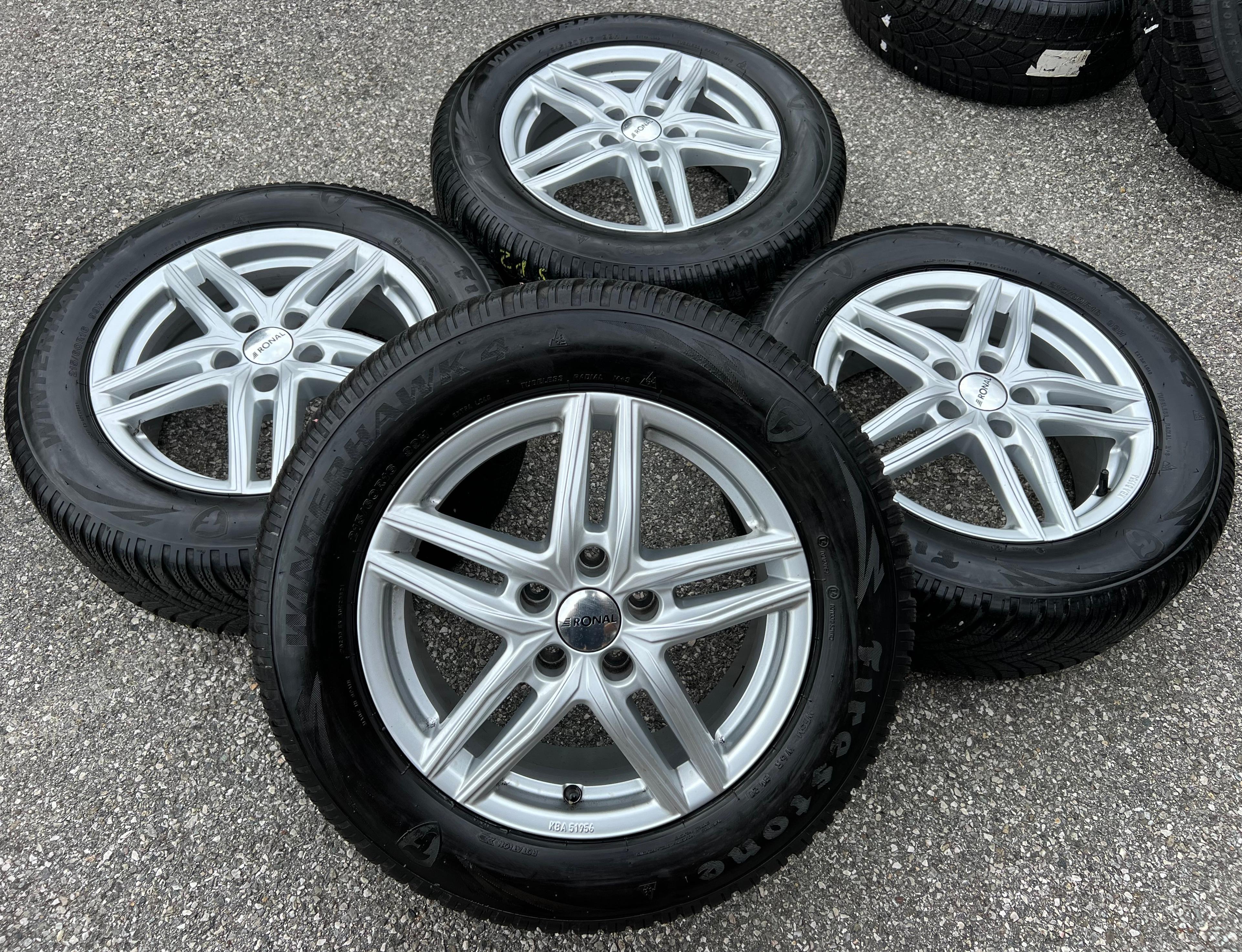4 ALU WINTERRÄDER FIAT 500X 334 215/60R16 99H FIRESTONE 2020 NEUWERTIG