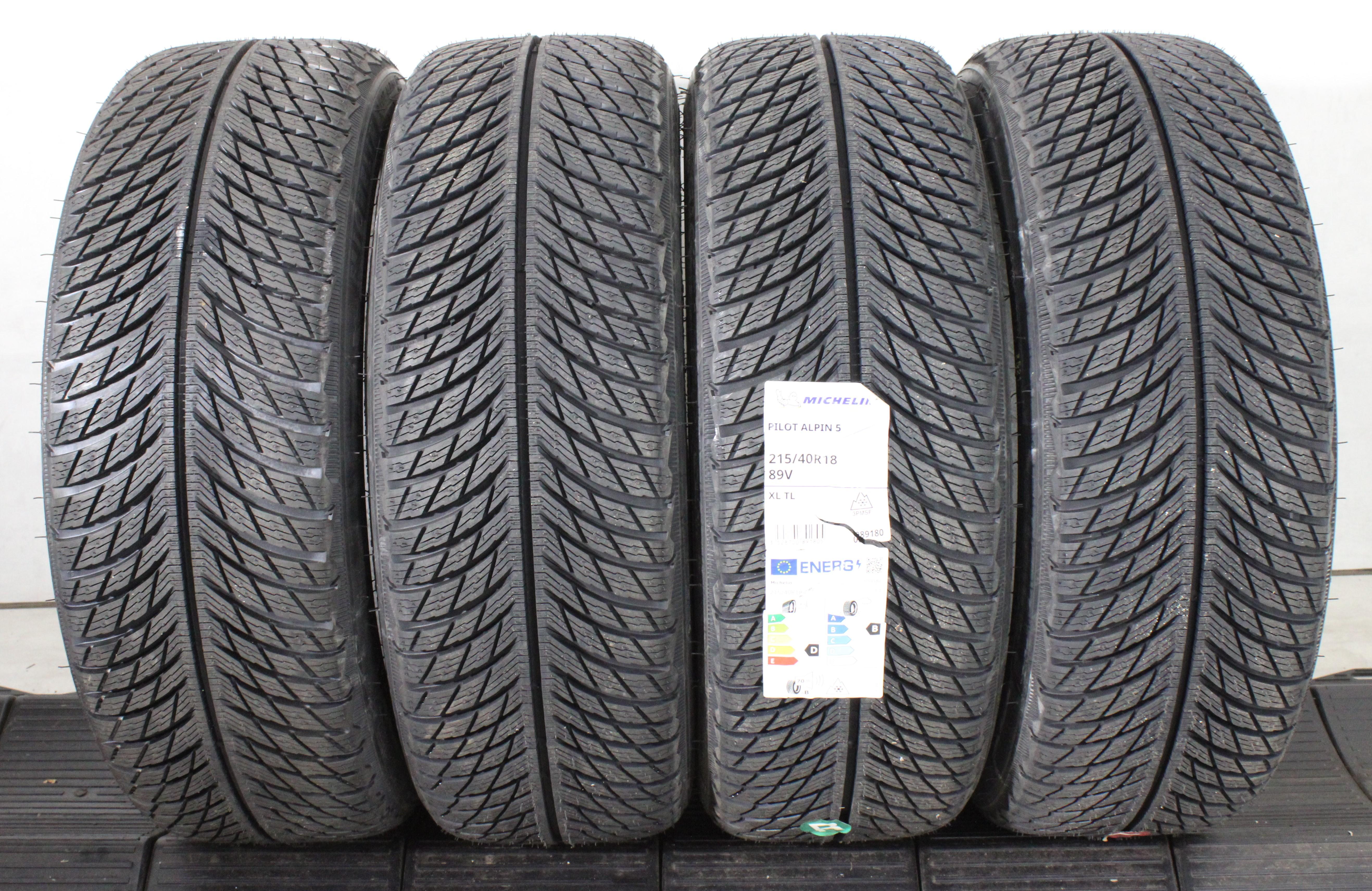 4 x 215/40R18 89V Winterreifen Michelin Pilot Alpin 5 2021 XL