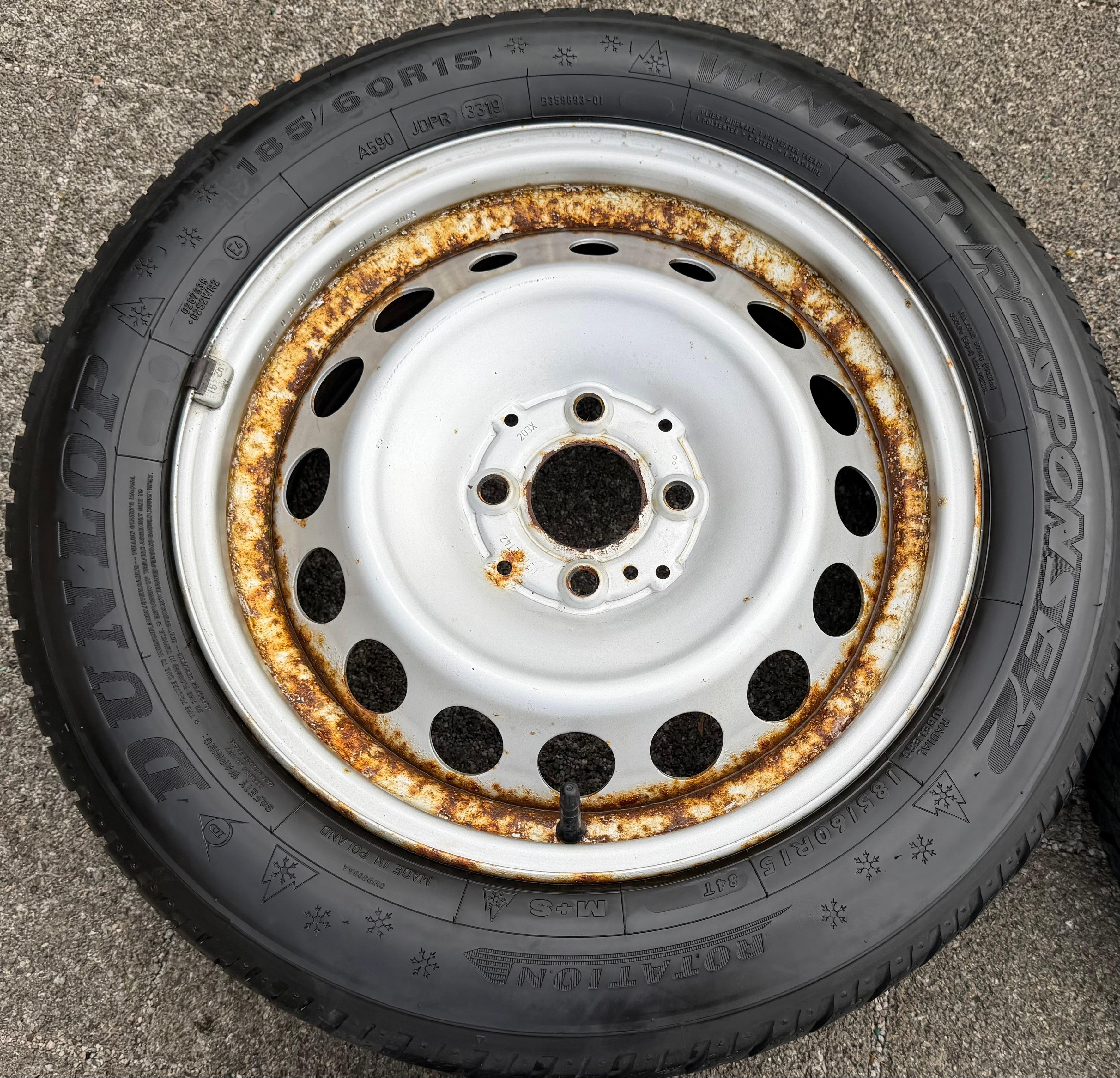 4 cerchi in acciaio originali da 15" Smart Fortwo Forfour 453 5x15 ET32 5,5x15 ET42 RDKS