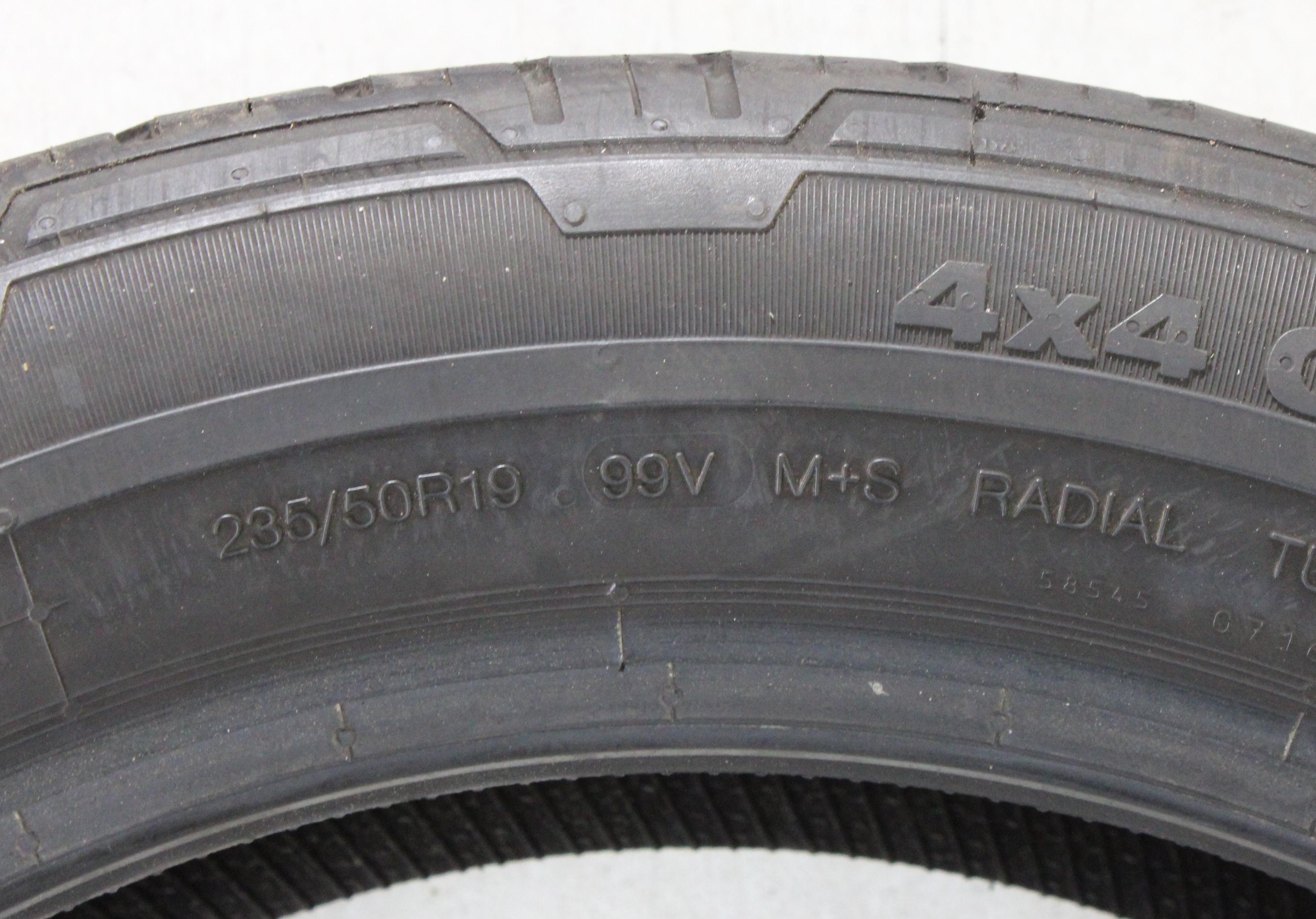 2 x 235/50R19 99V Sommerreifen Continental 4x4 Contact MO 5,5mm 2015