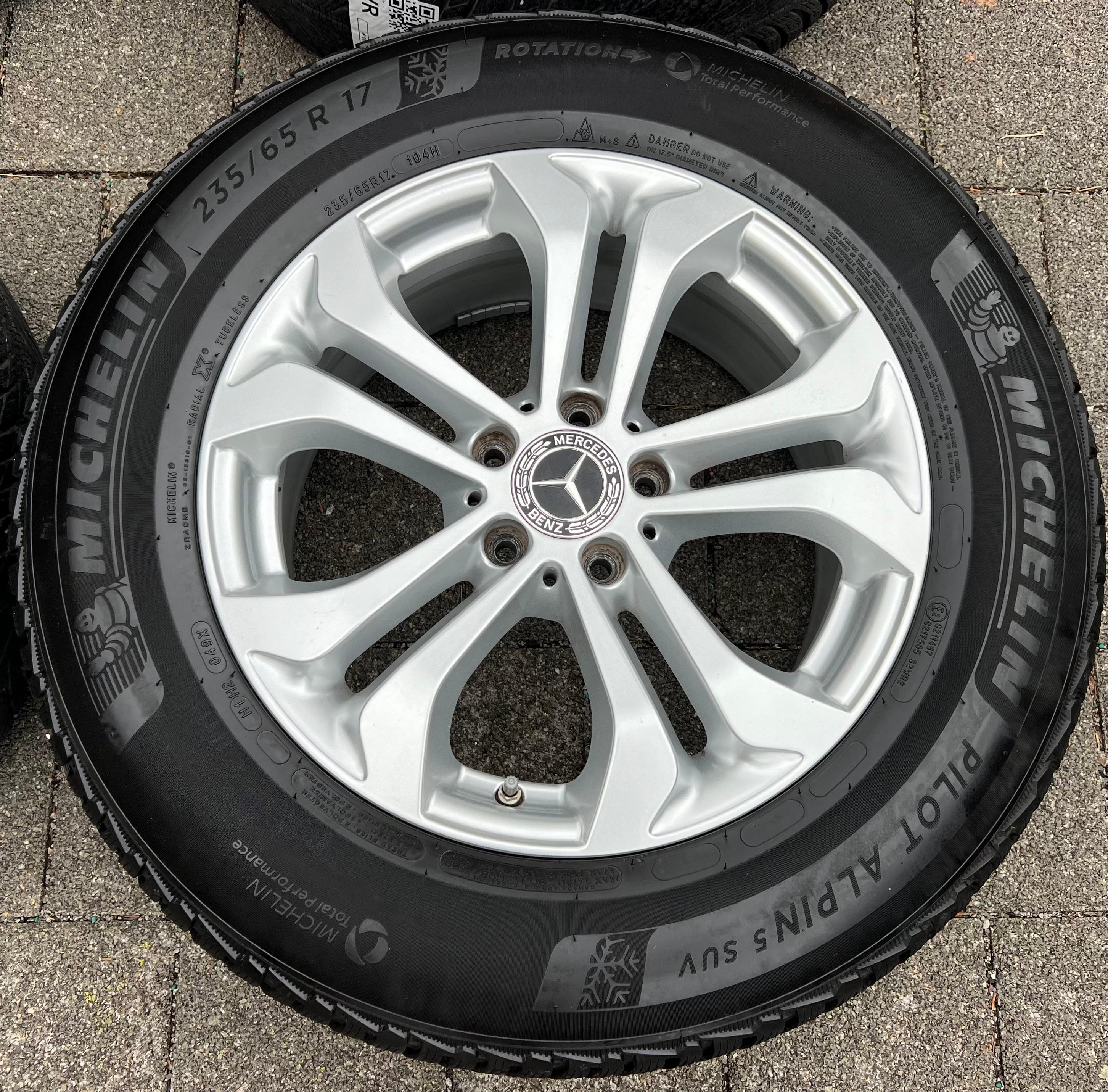 4 ORIGINAL 17" ALU WINTERRÄDER MERCEDES GLC X253 W253 RDKS 235/65R17 104H