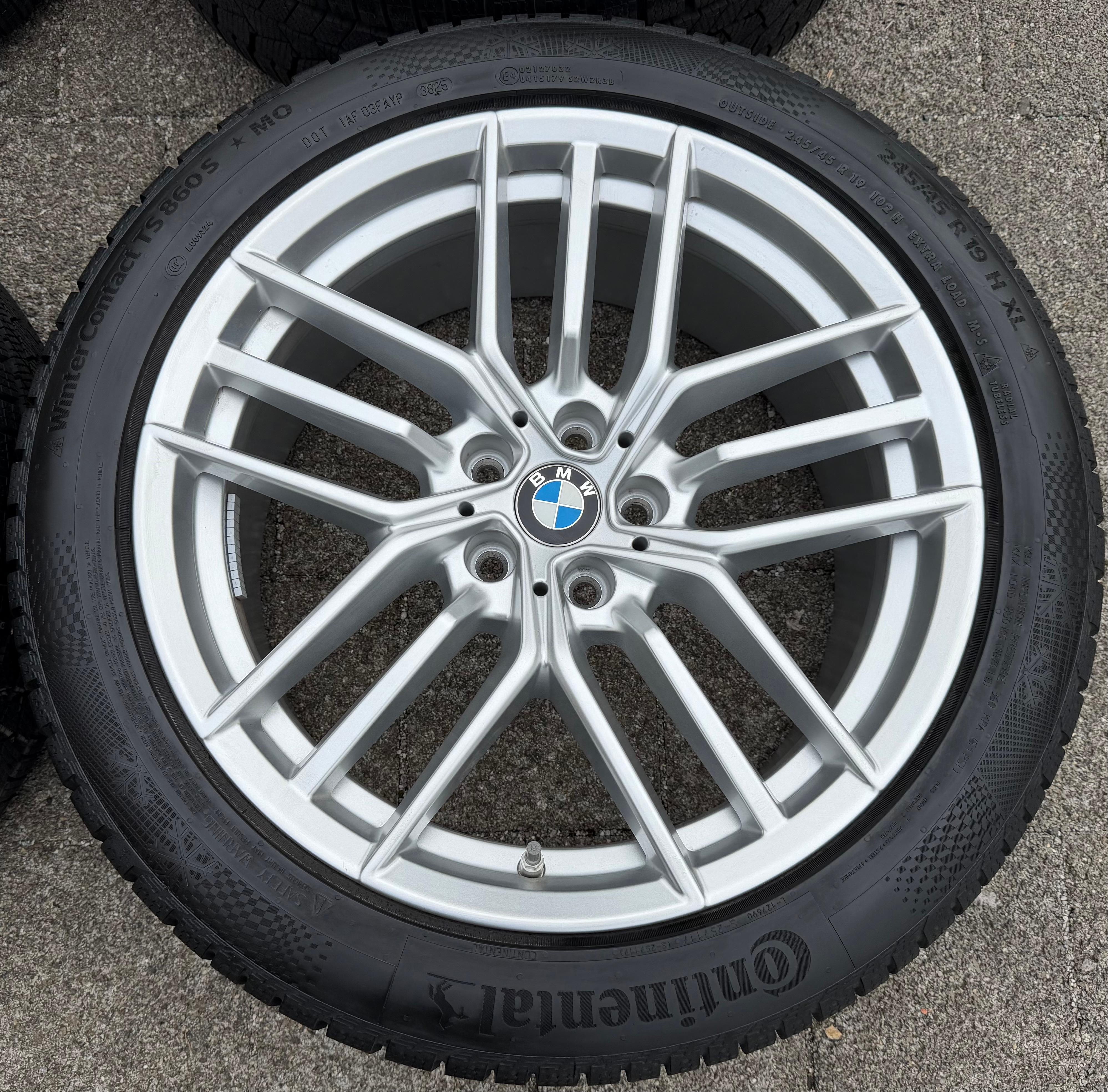 4 LLANTAS DE ALEACIÓN ORIGINALES DE 19" PARA INVIERNO BMW SERIE 5 i5 G60 G61 STYLING 933 CONTI 2025