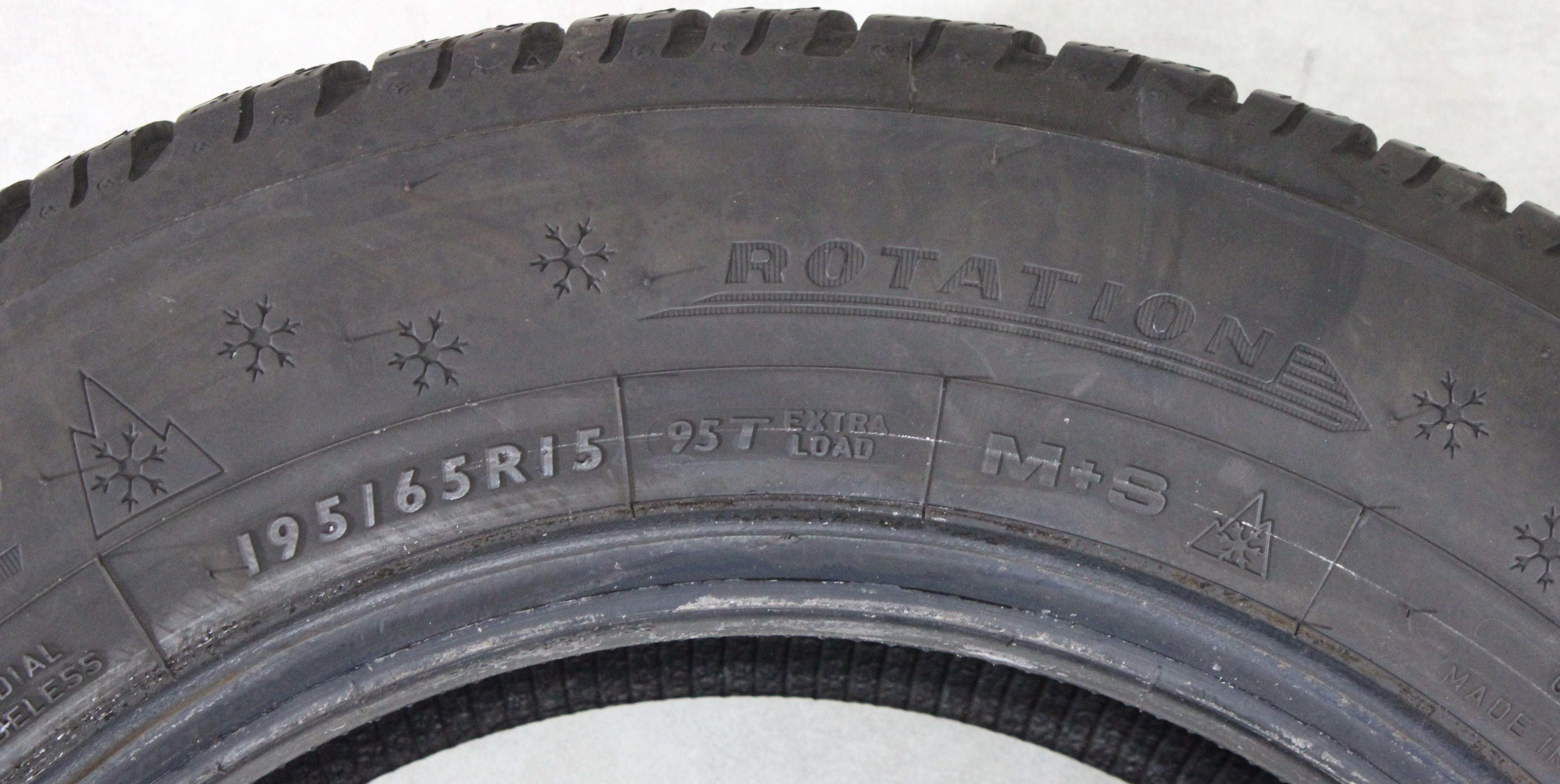 1 x 195/65R15 95T Winterreifen Dunlop Winter Response-2 4,5-5mm 2021 XL