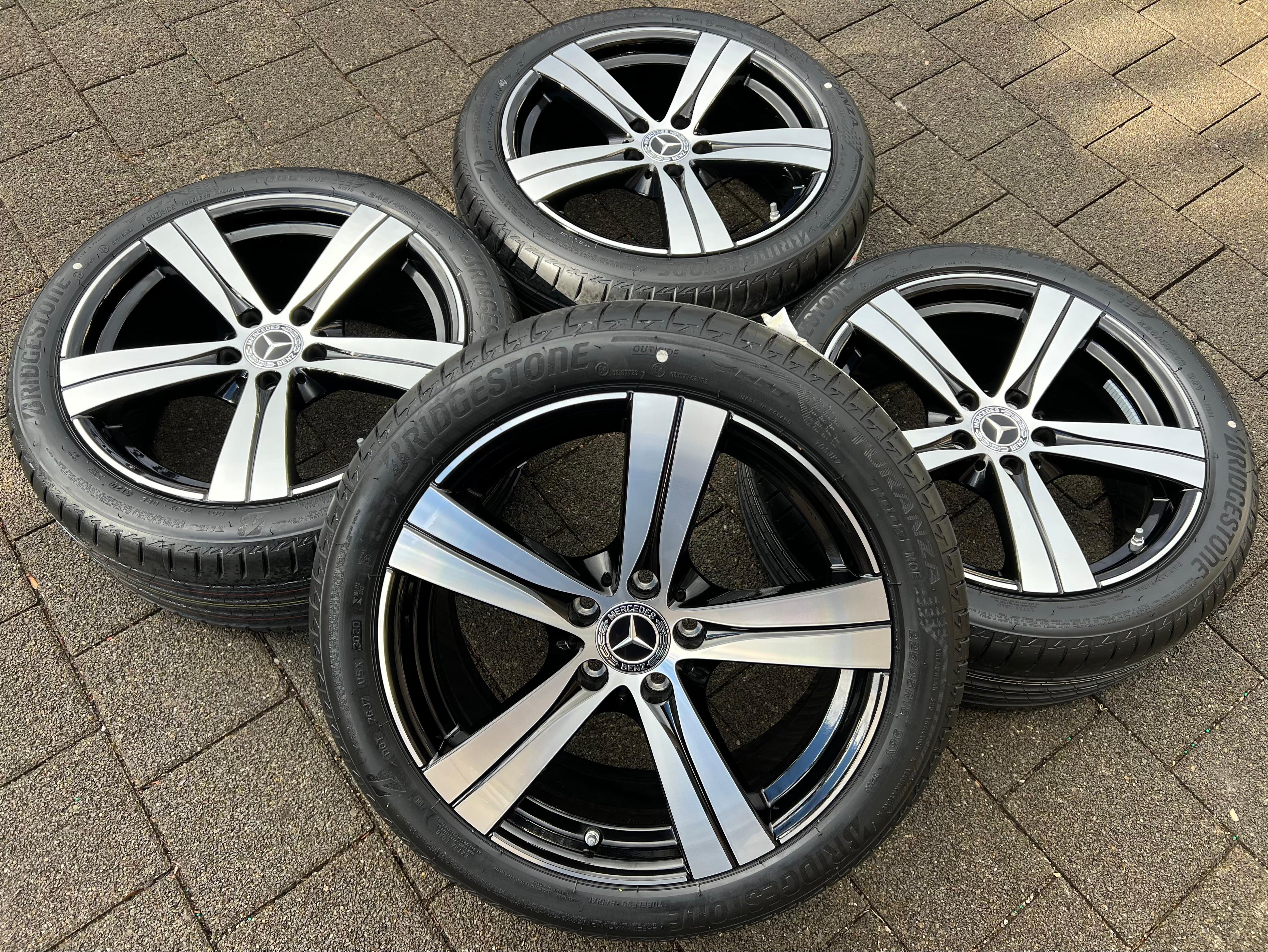 4 ORIGINELE 18" ALUMINIUM ZOMERWIELEN MERCEDES C-KLASSE W206 RDKS NIEUW GRATIS VERZENDING