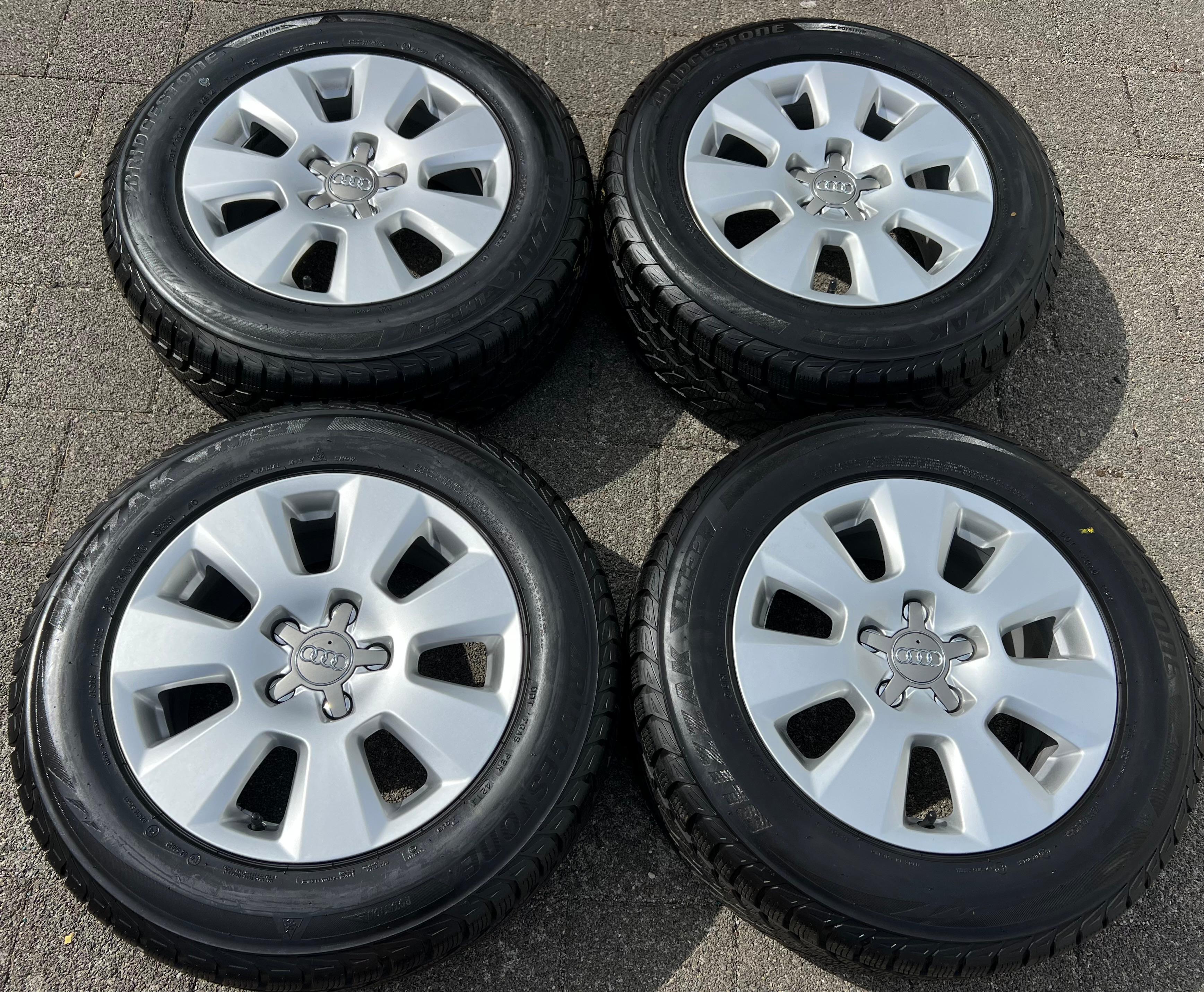 4 ORIGINAL 16" ALU WINTERRÄDER AUDI A6 4G 4G1 225/60R16 98H 7,5-8MM FREIHAUS