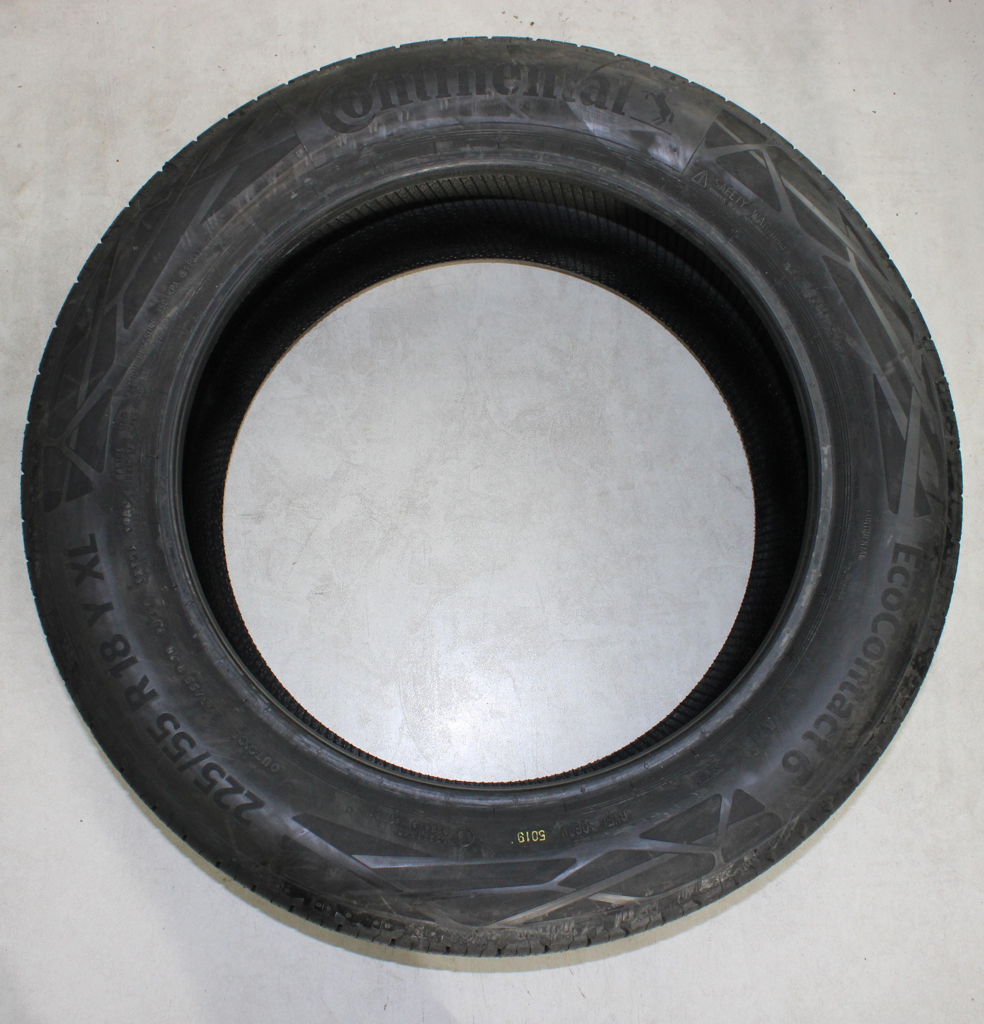 2 neumáticos de verano 225/55R18 102Y Continental Eco Contact 6 AO, nuevos, 2019, XL