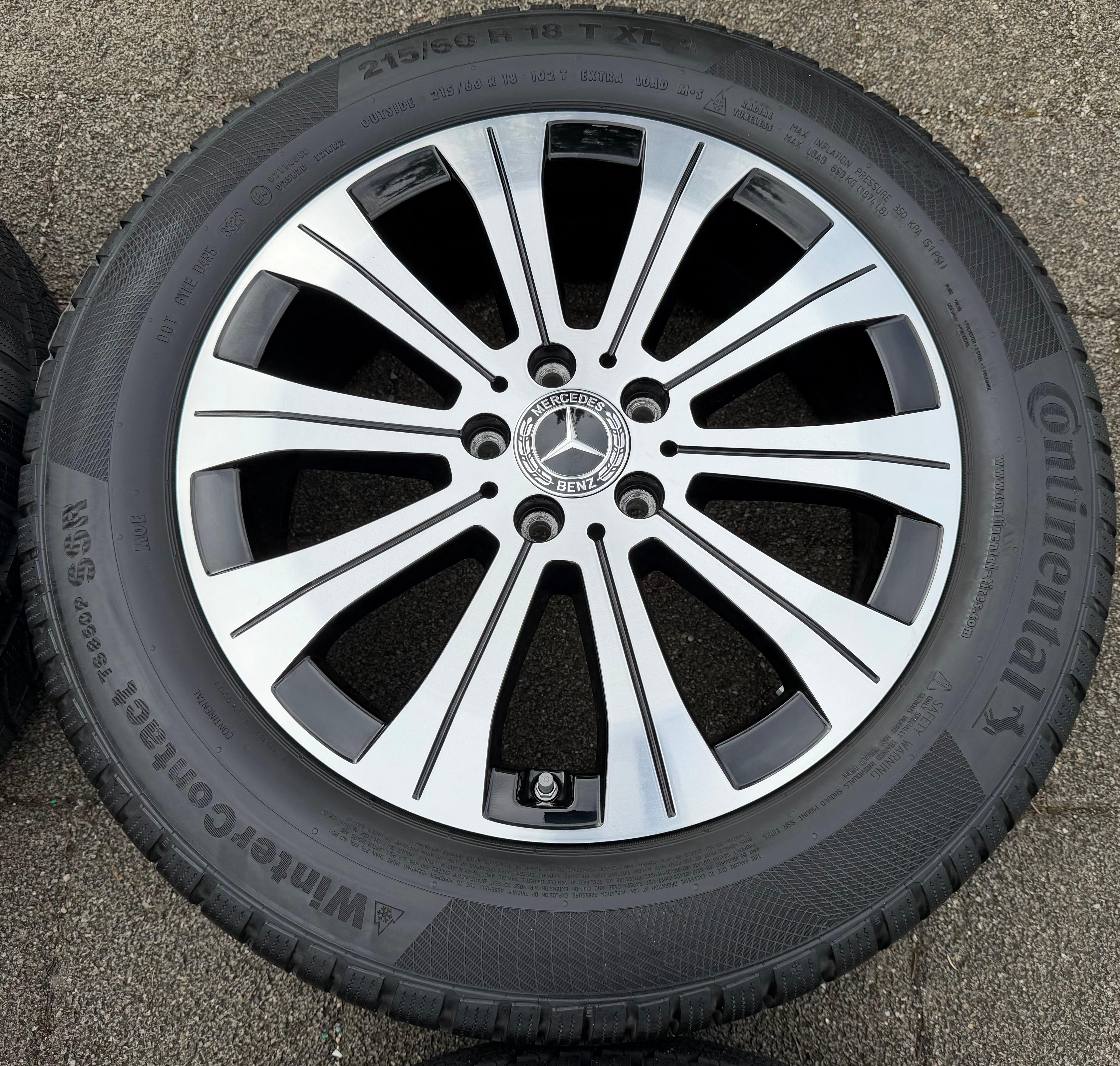4 cerchi invernali originali in lega da 18" per Mercedes EQA, EQB, H243, X243, A2434010000 (anno 2023)