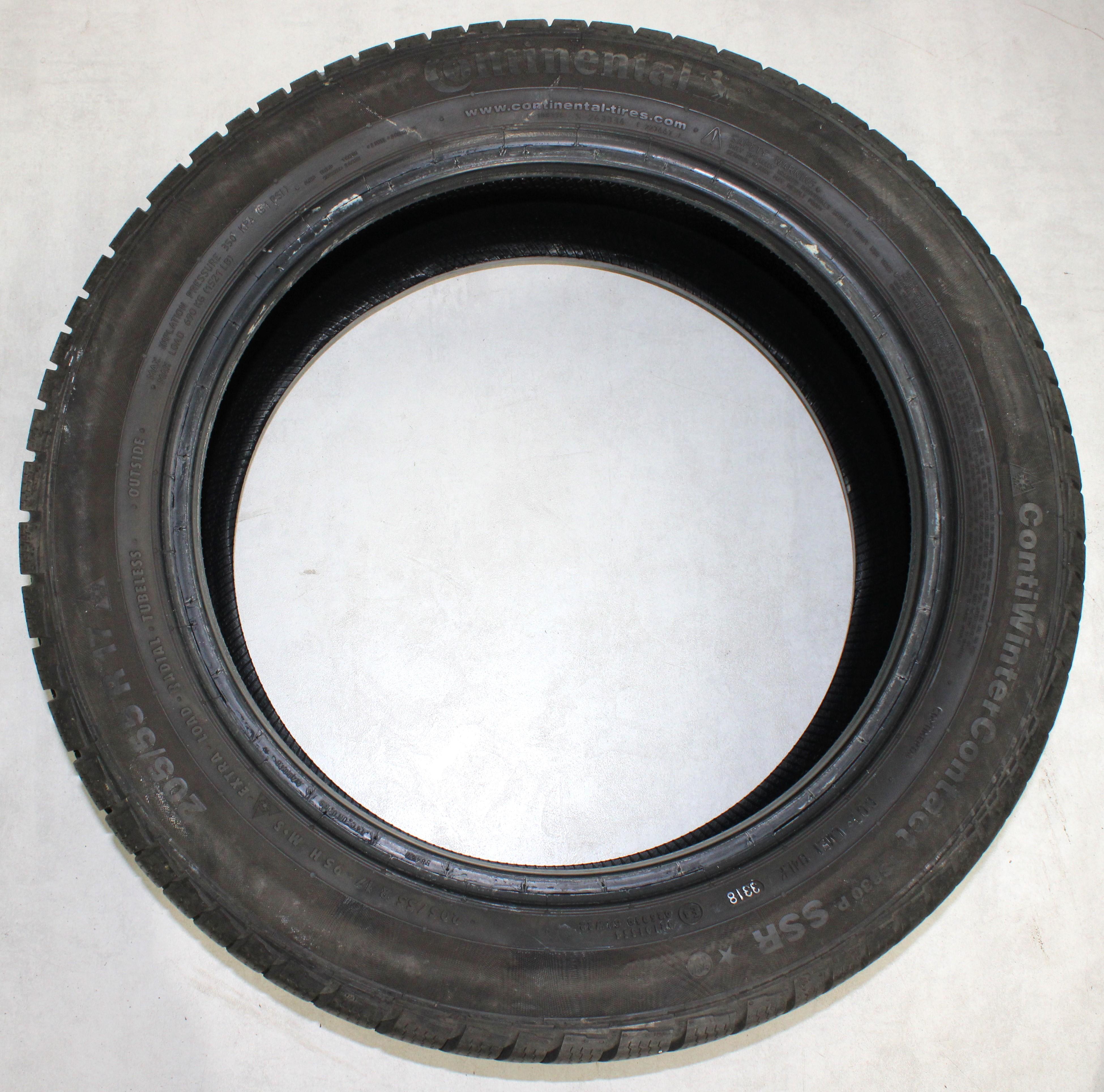 1 x 205/55R17 95H Pneumatico invernale Continental Winter Contact TS830P SSR Runflat 6,5-7mm 2018 *