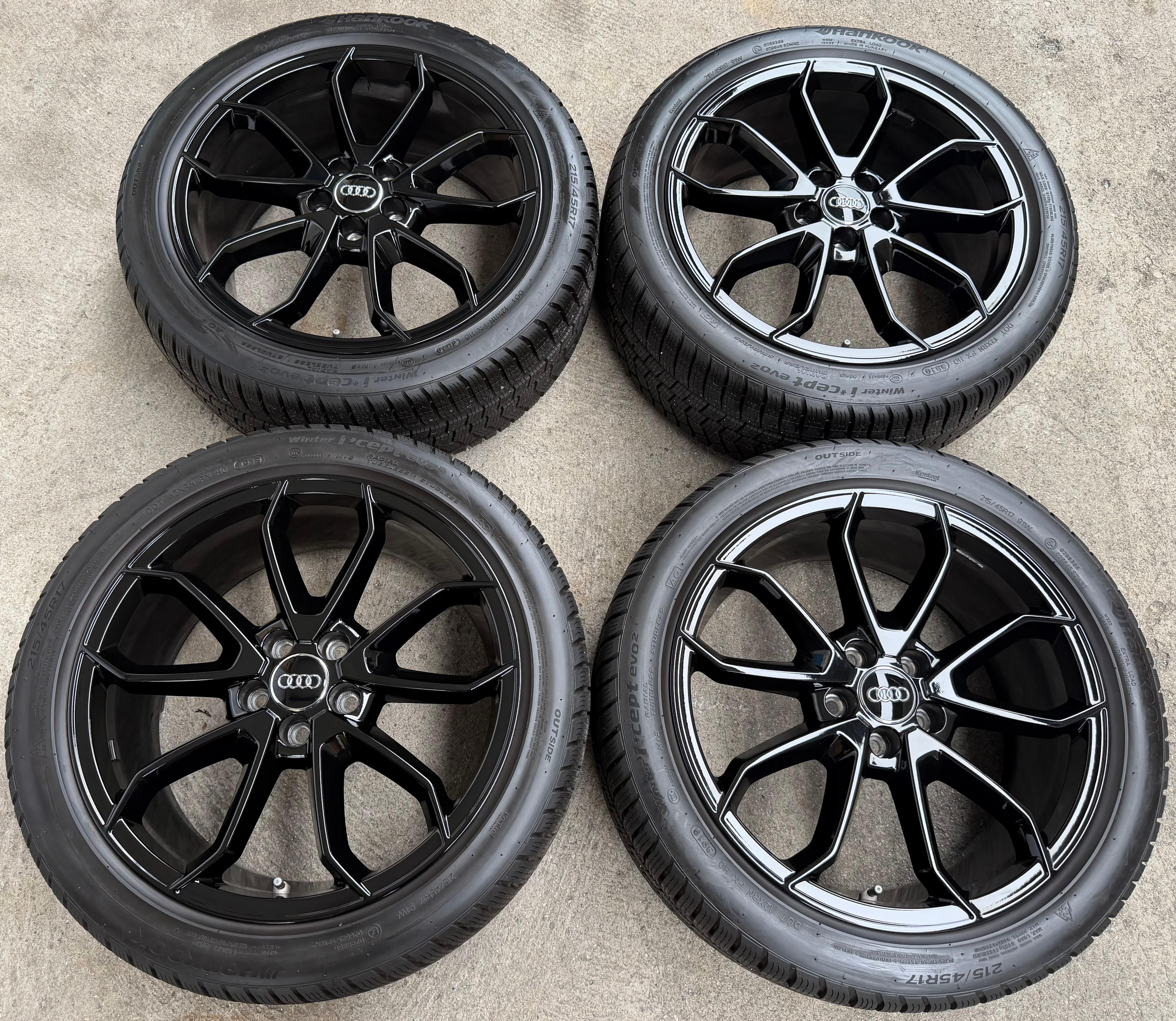 4 Original 17" Alu Winterräder Audi A1 S1 GB 82A071497A 215/45R17 91W Hankook