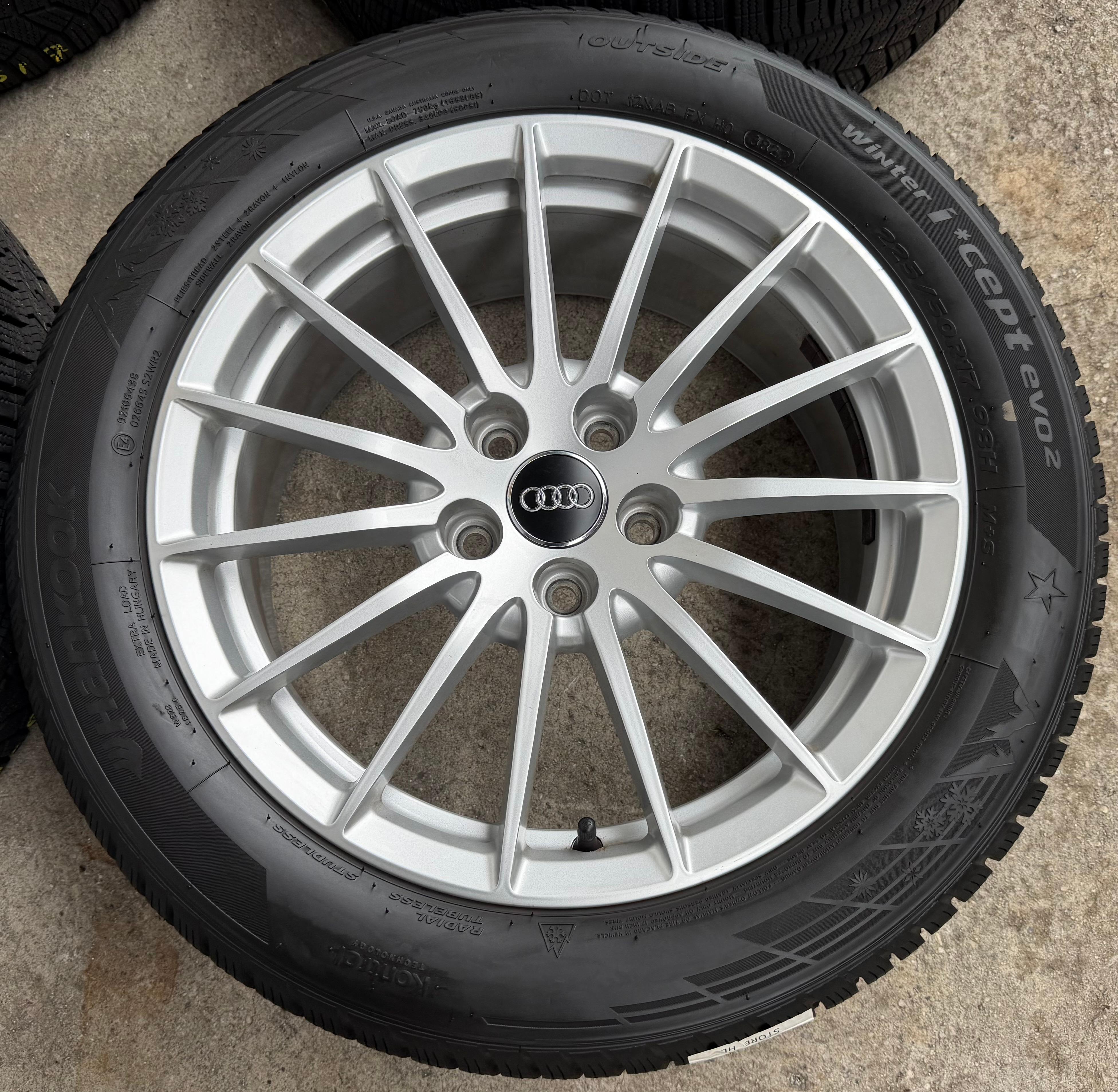 4 Original 17" Alu Winterräder Audi A4 B9 8W 8W0601025P 225/50R17 98H Hankook
