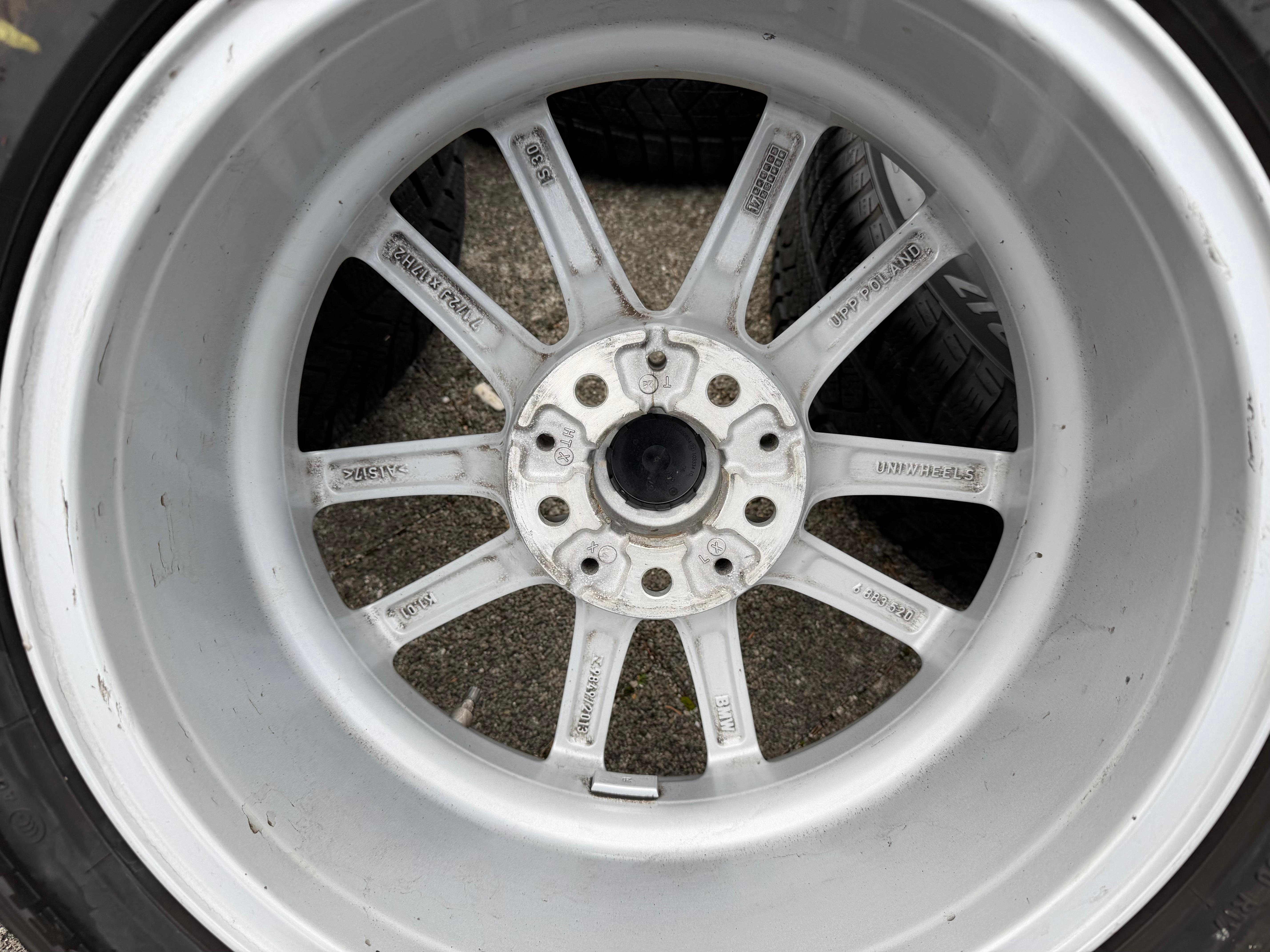 4 originele 17" lichtmetalen winterwielen BMW 3-serie G20 G21 4-serie G22 G23 Styling 778 bandenspanningssensoren Pirelli