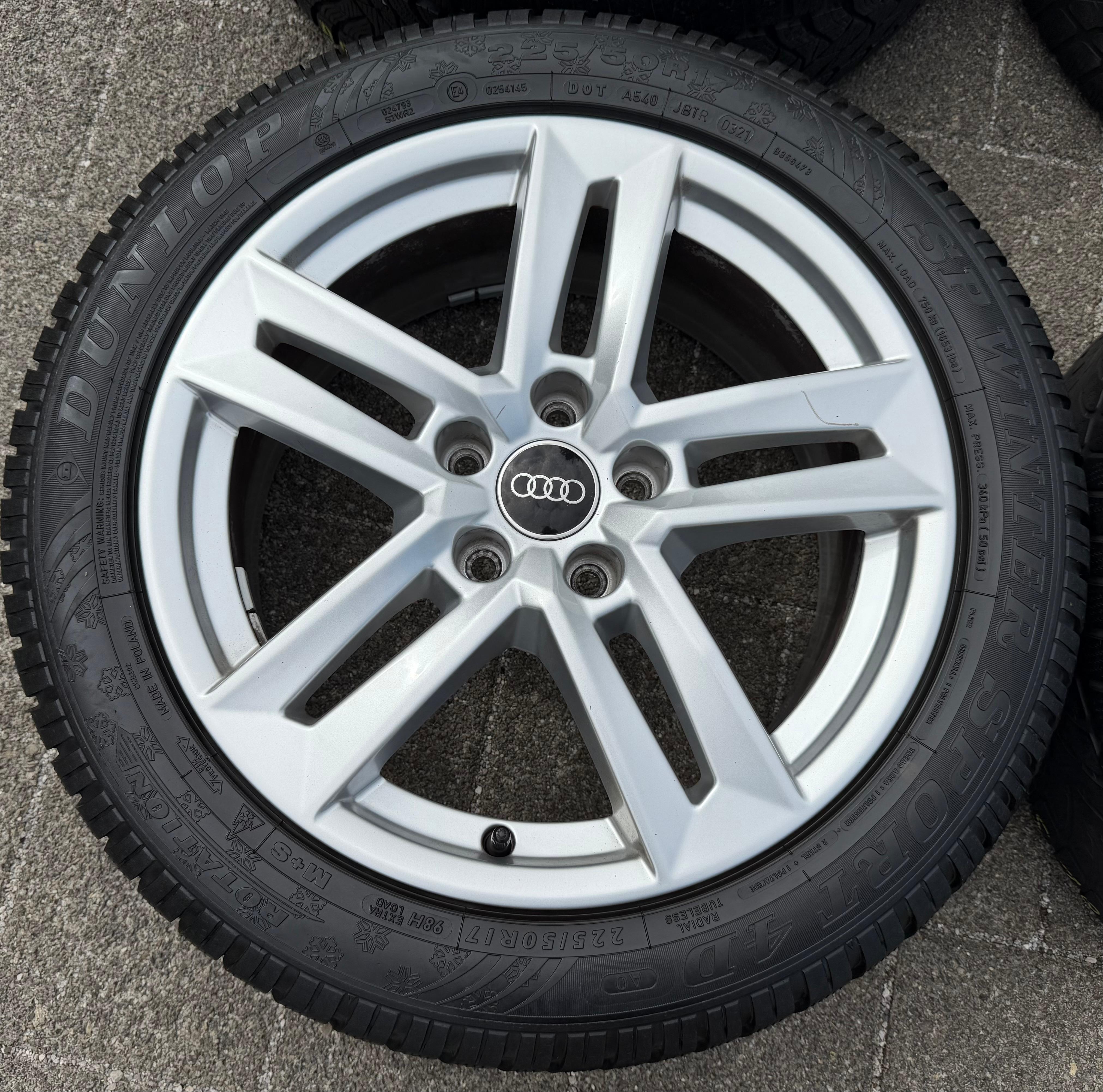 4 llantas de aleación originales de 17" para Audi A4 8W B9 8W0601025P 7x17 ET42