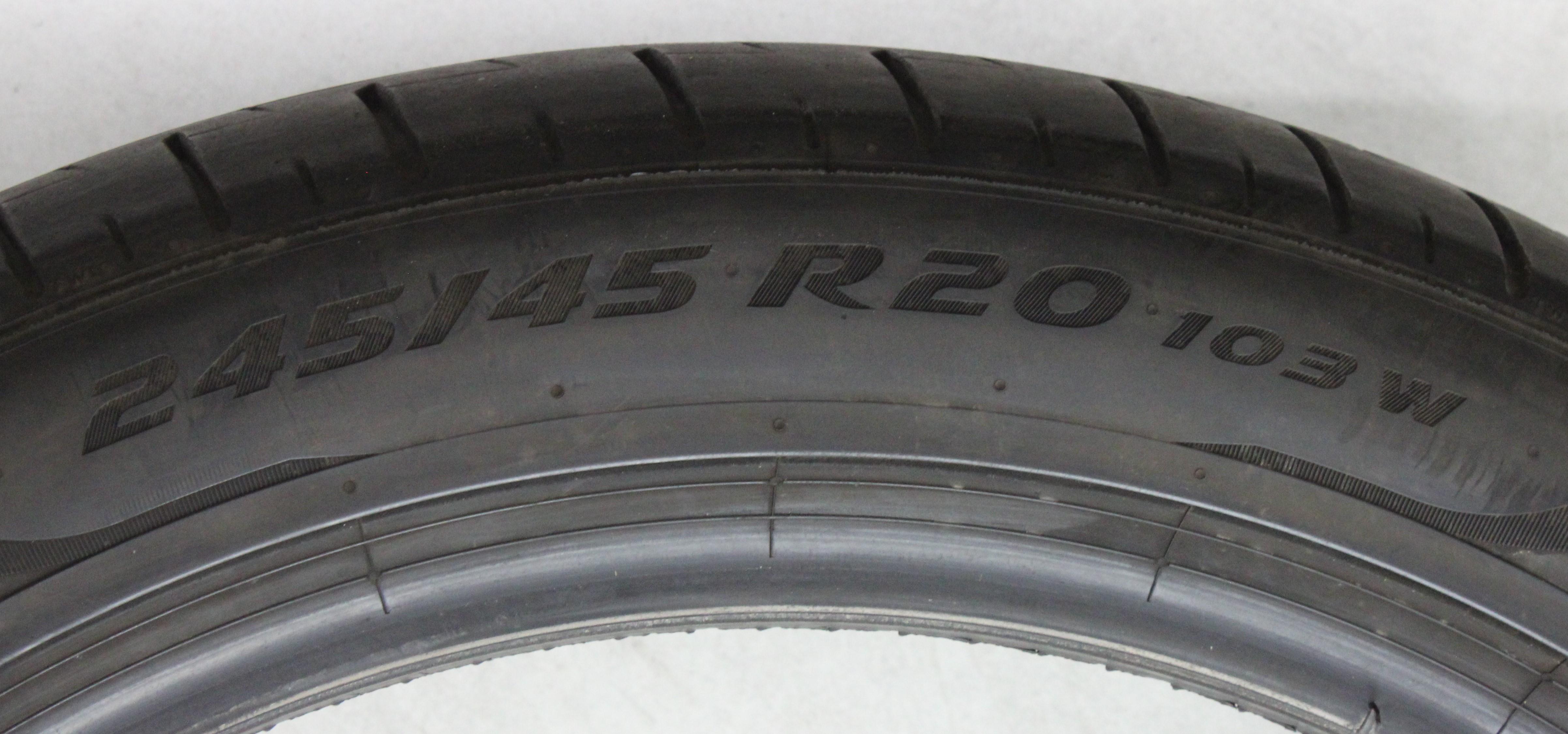 2 x 245/45R20 103W 2 x 275/40R20 106W Sommerreifen Pirelli Pzero PZ4 * 5-5,5mm 2023