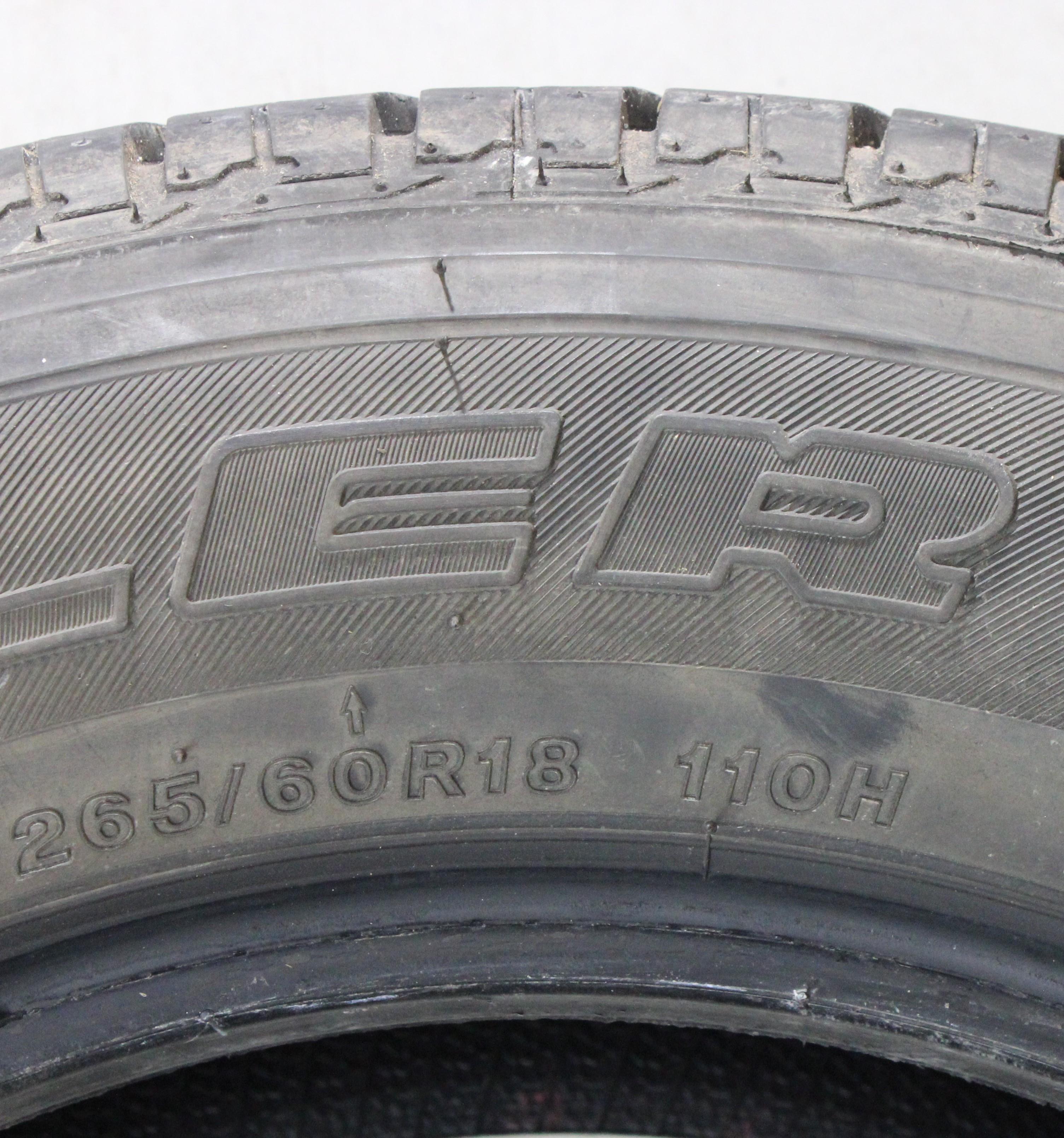 4 neumáticos de verano Bridgestone Dueler H/T 684II 8 mm 2022, 265/60R18 110H