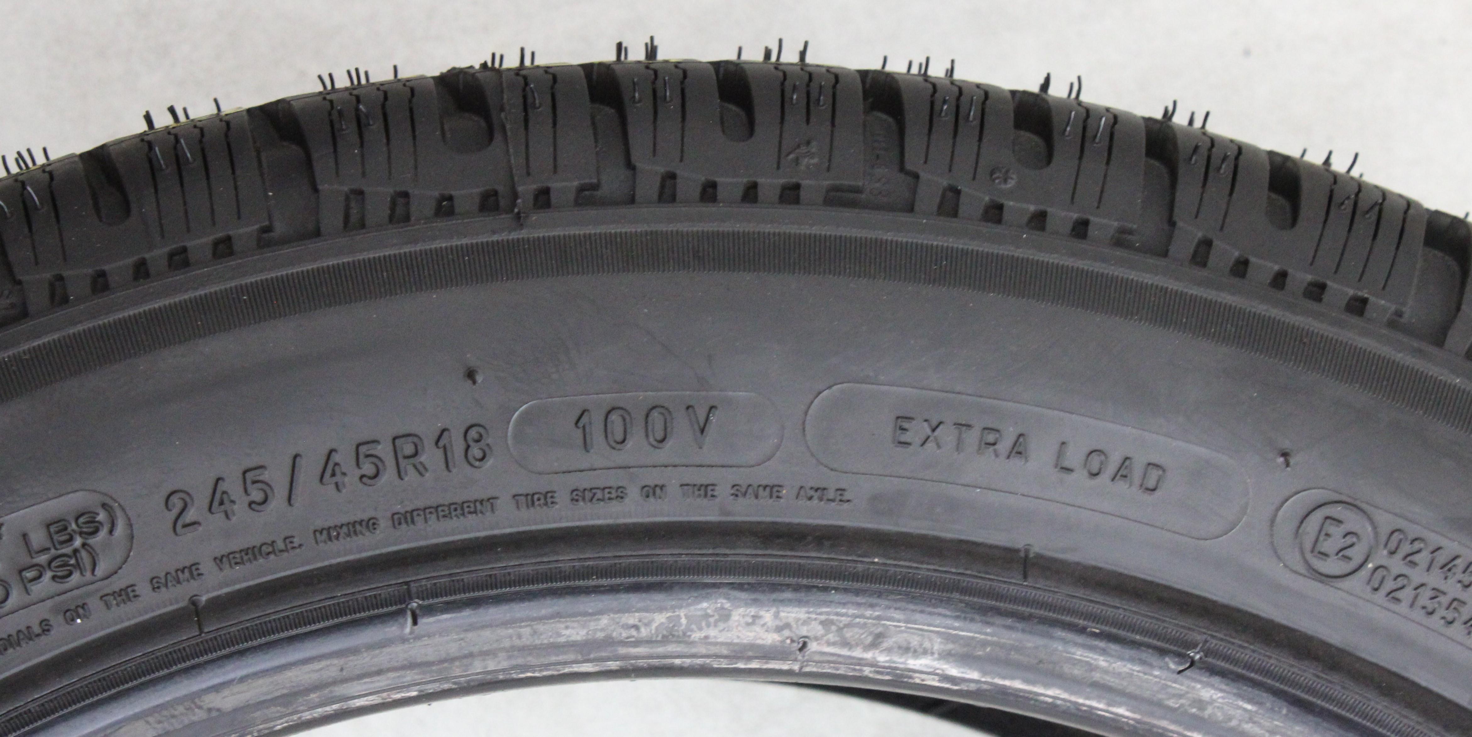 4 x 245/45R18 100V Winterreifen Michelin Pilot Alpin PA4 AO Volles Profil 2018 XL