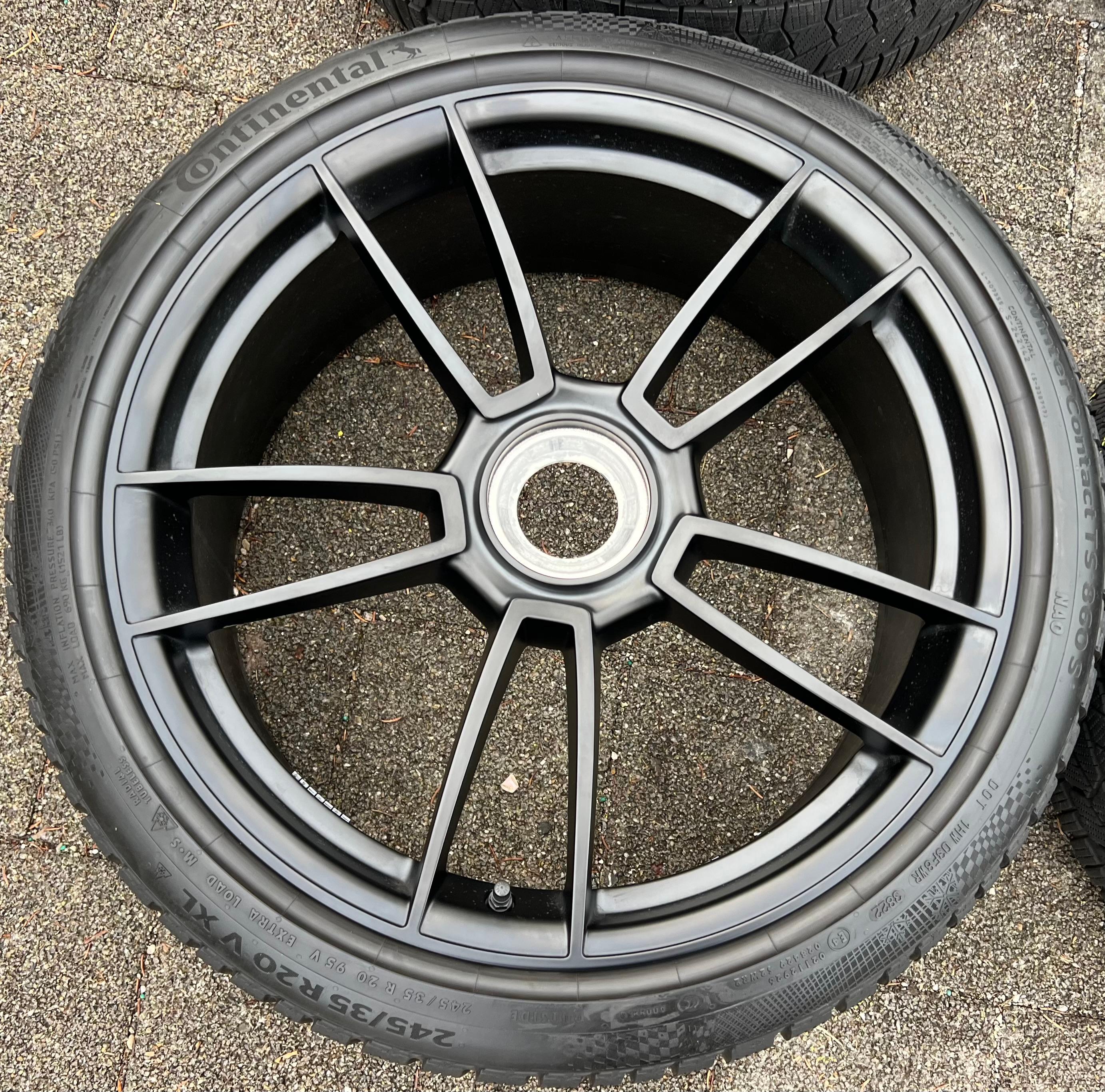 4 ORIGINAL 20" 21" ALU WINTERRÄDER PORSCHE 911 992 GTS ZENTRALVERSCHLUSS CENTERLOCK