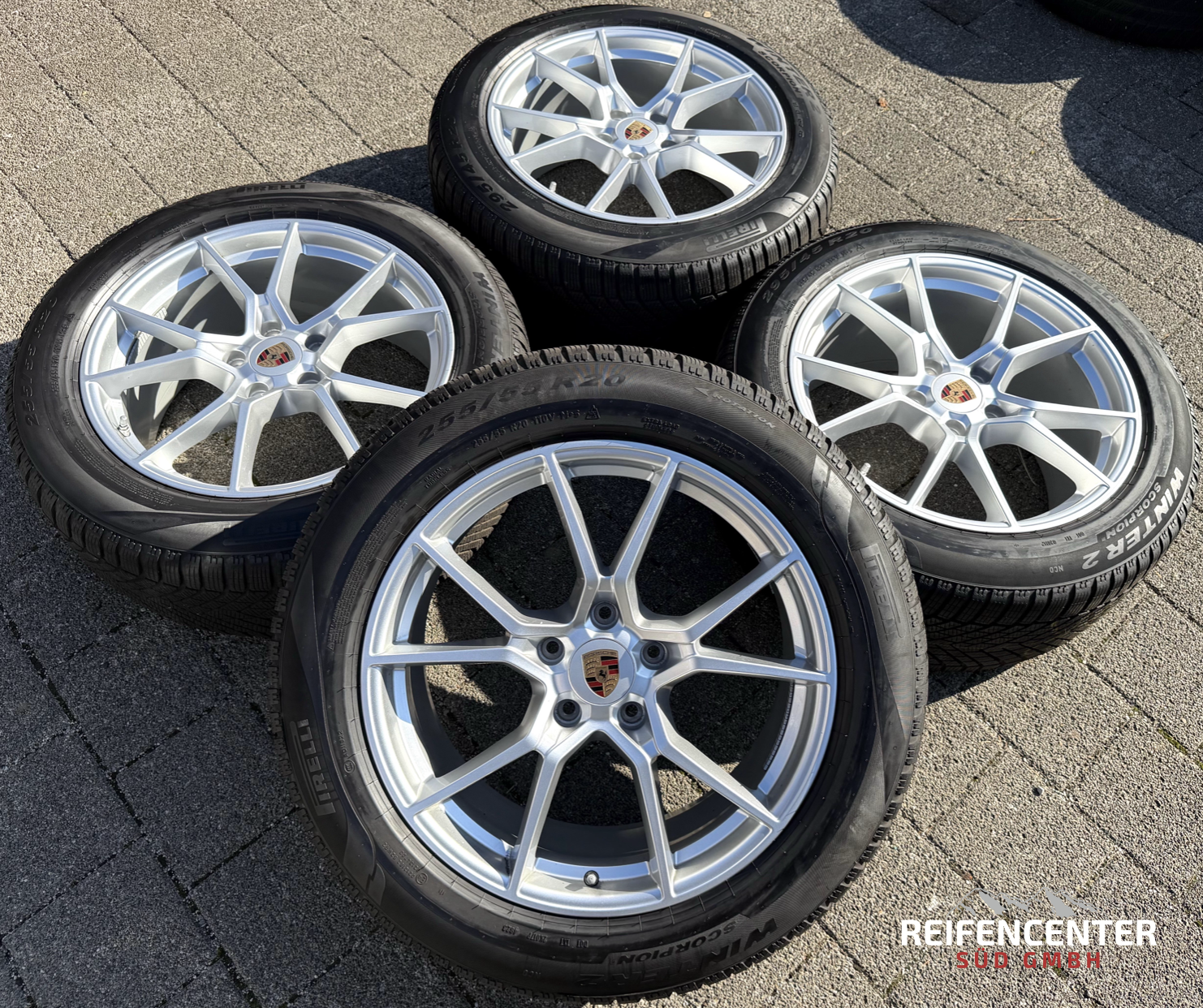 4 originele 20" aluminium winterwielen Porsche Cayenne II E3 9YA 9Y0601025CB 9Y0601025CC