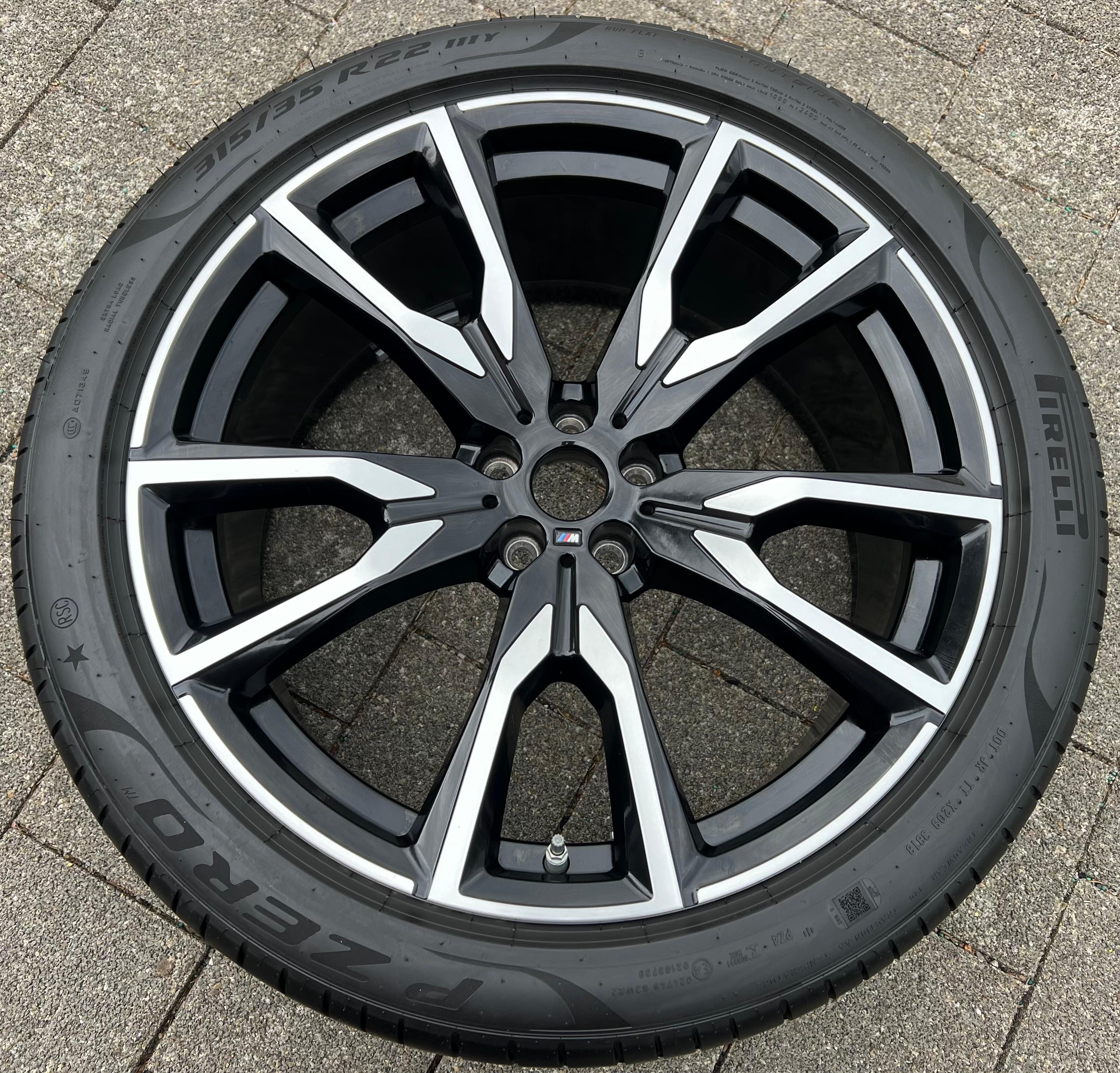 1 jante alu d'origine 22" BMW X7 G07 STYLING 755M 8090108 10,5x22 ET43, livraison gratuite