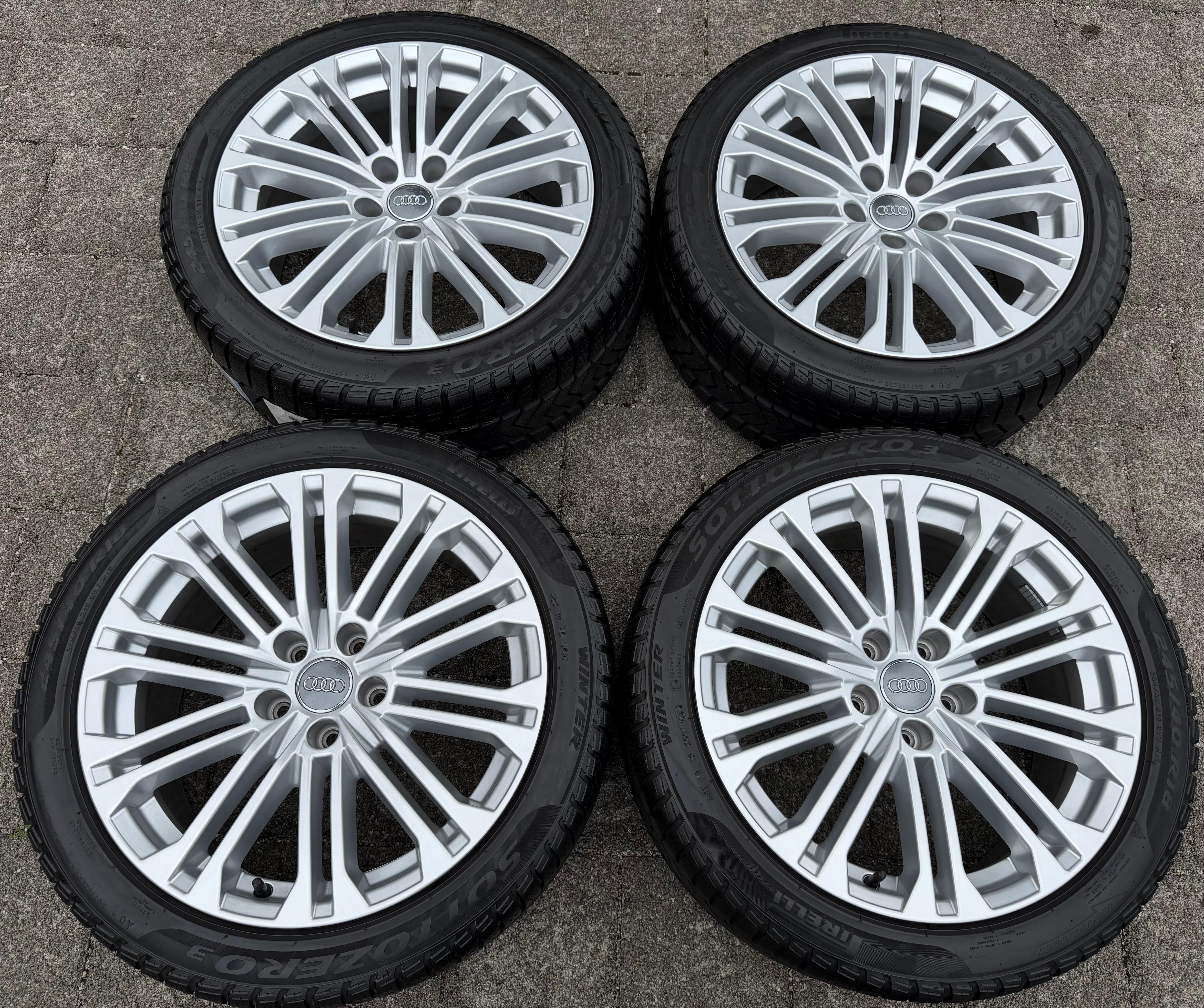 4 Original 18" Alu Winterräder Audi A5 8W F5 245/40R18 97V 8W0601025EE Pirelli
