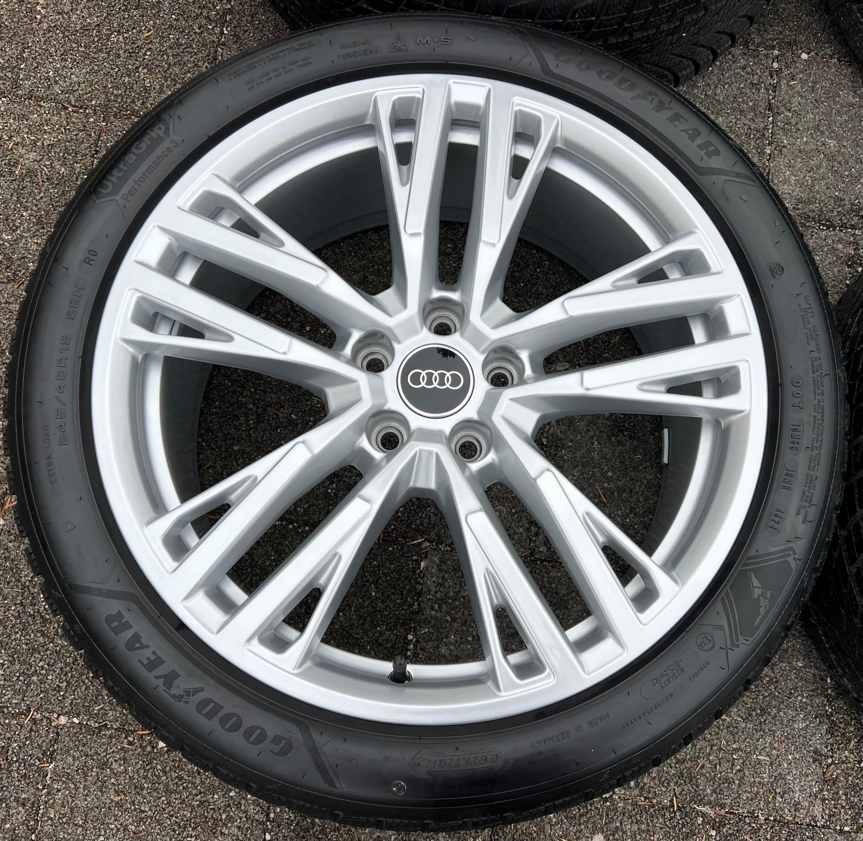 4 RUEDAS DE ALUMINIO DE INVIERNO ORIGINALES DE 19" AUDI A5 S5 FU2 B10 8B3601025AS 245/40R19 98H 2024