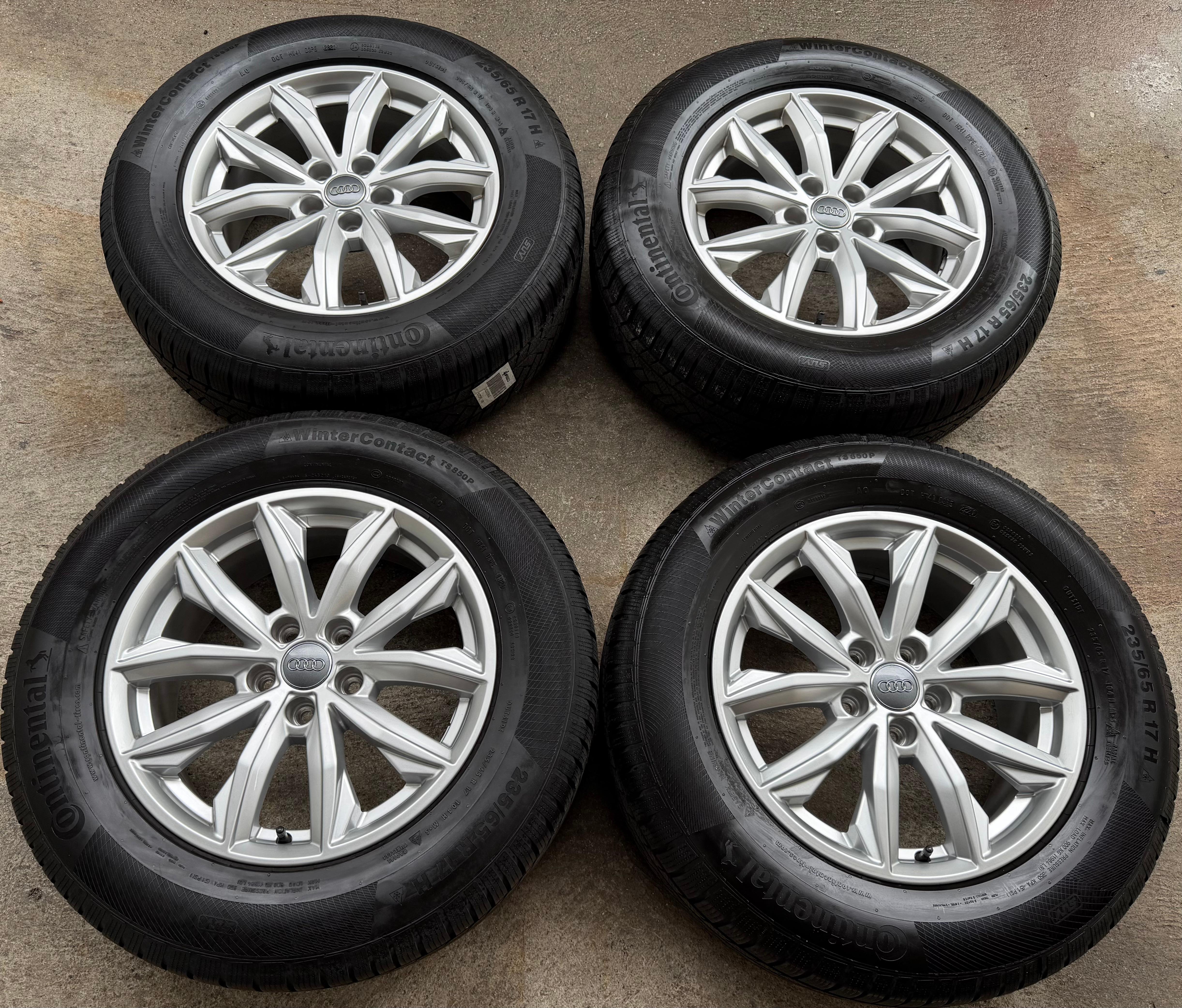 4 Original 17" Alu Winterräder Audi Q5 FY 80A601025J 7x17 ET34 235/65R17 104H 2021