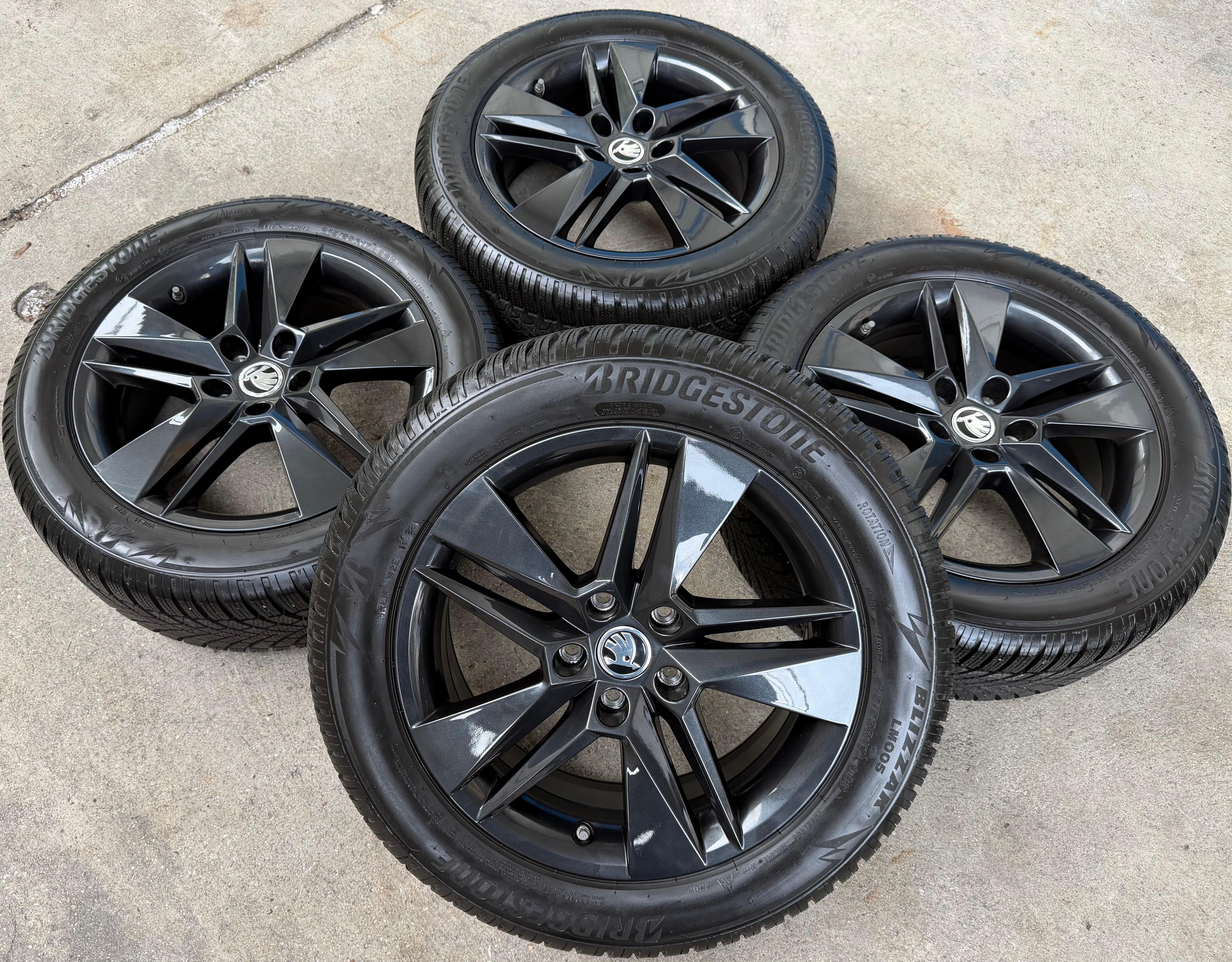 4 Original 17" Alu Winterräder Skoda Superb III 3V 215/55R17 98V 3V0601025BH