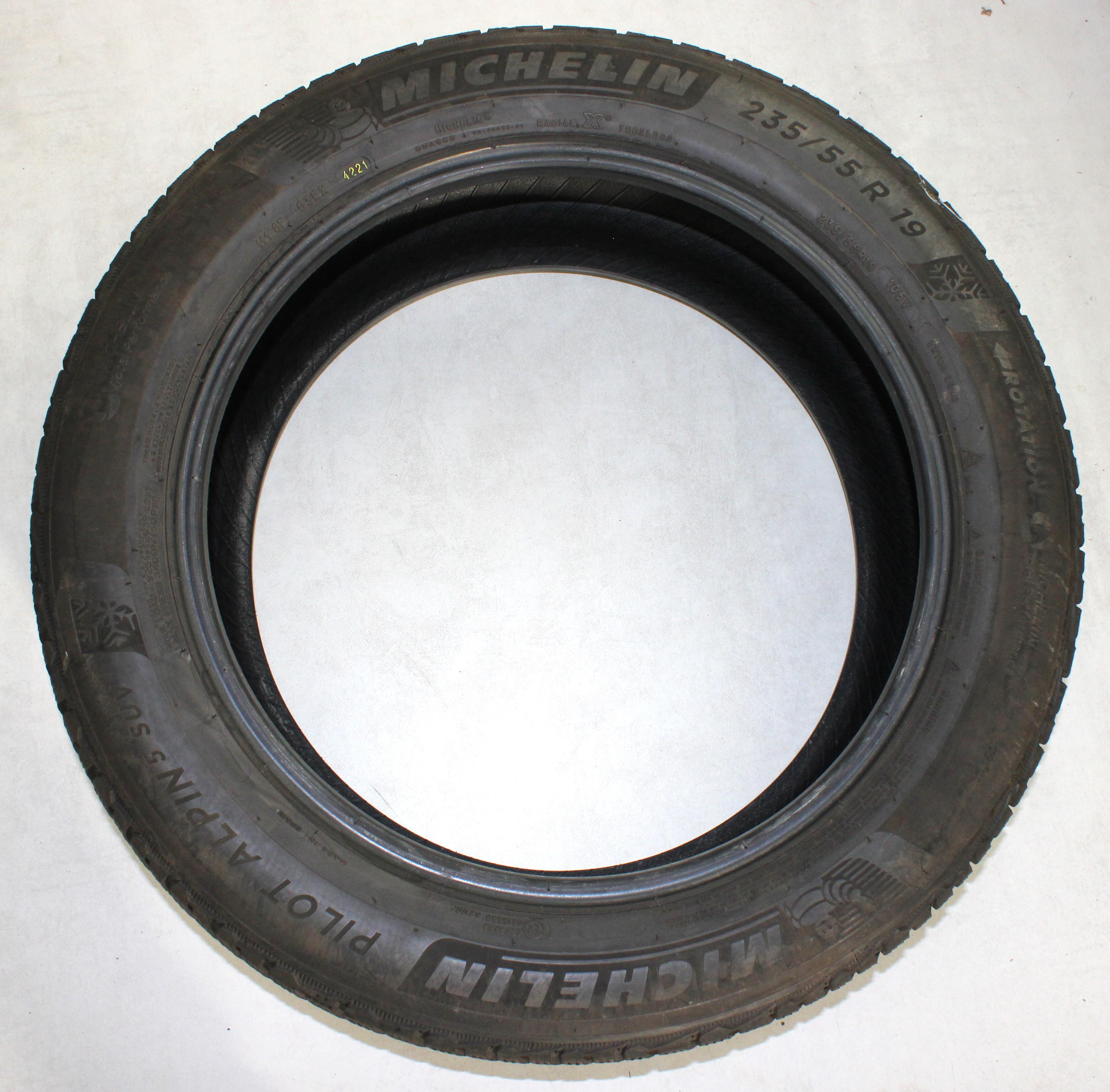 2 x 235/55R19 105V Winterreifen Michelin Pilot Alpin 5 SUV 5,5-6mm 2021 XL