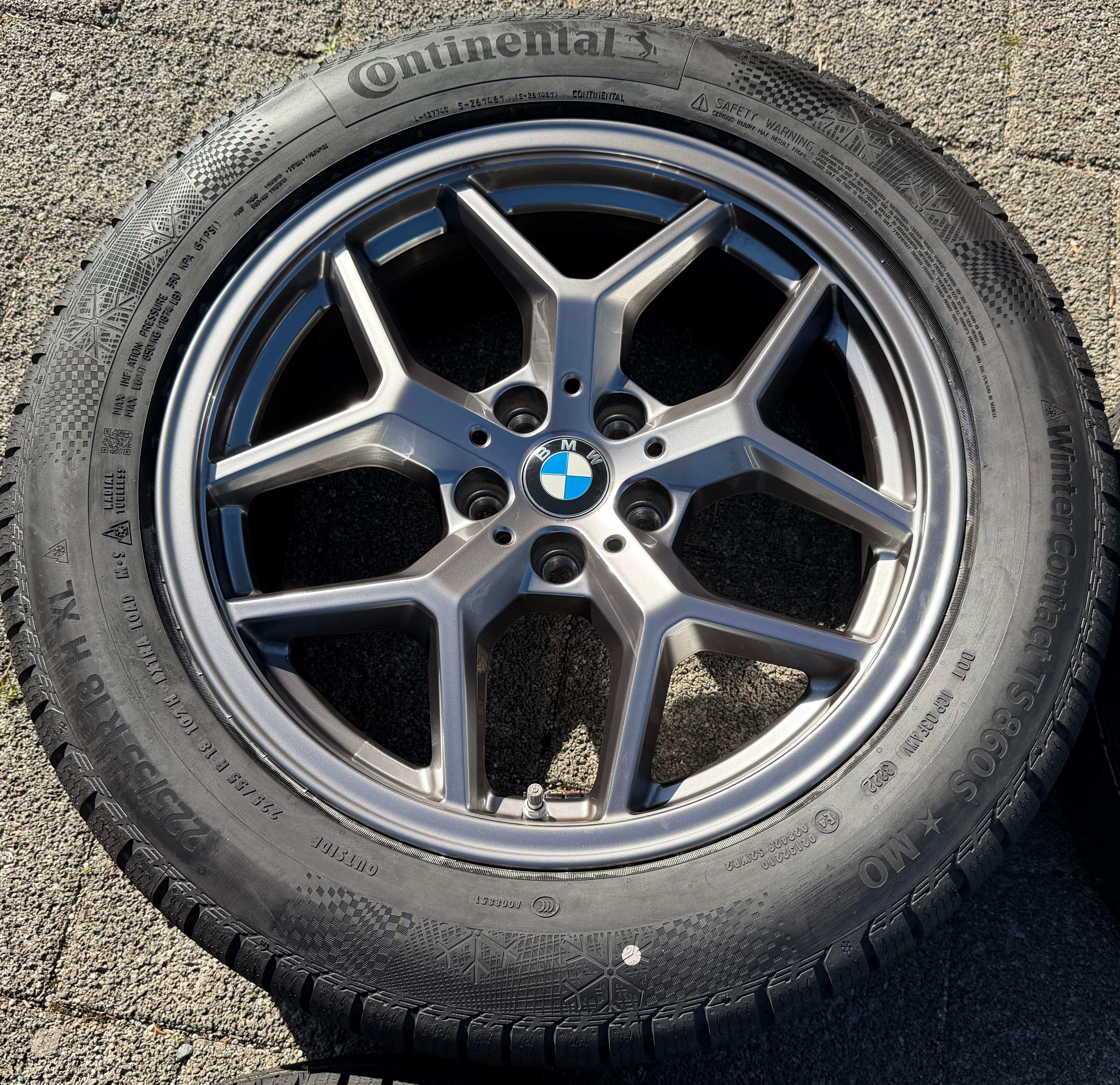 4 ruedas de invierno originales de aleación de 18" para BMW Serie 5 G60 G61, diseño 932 5A324D5 2022