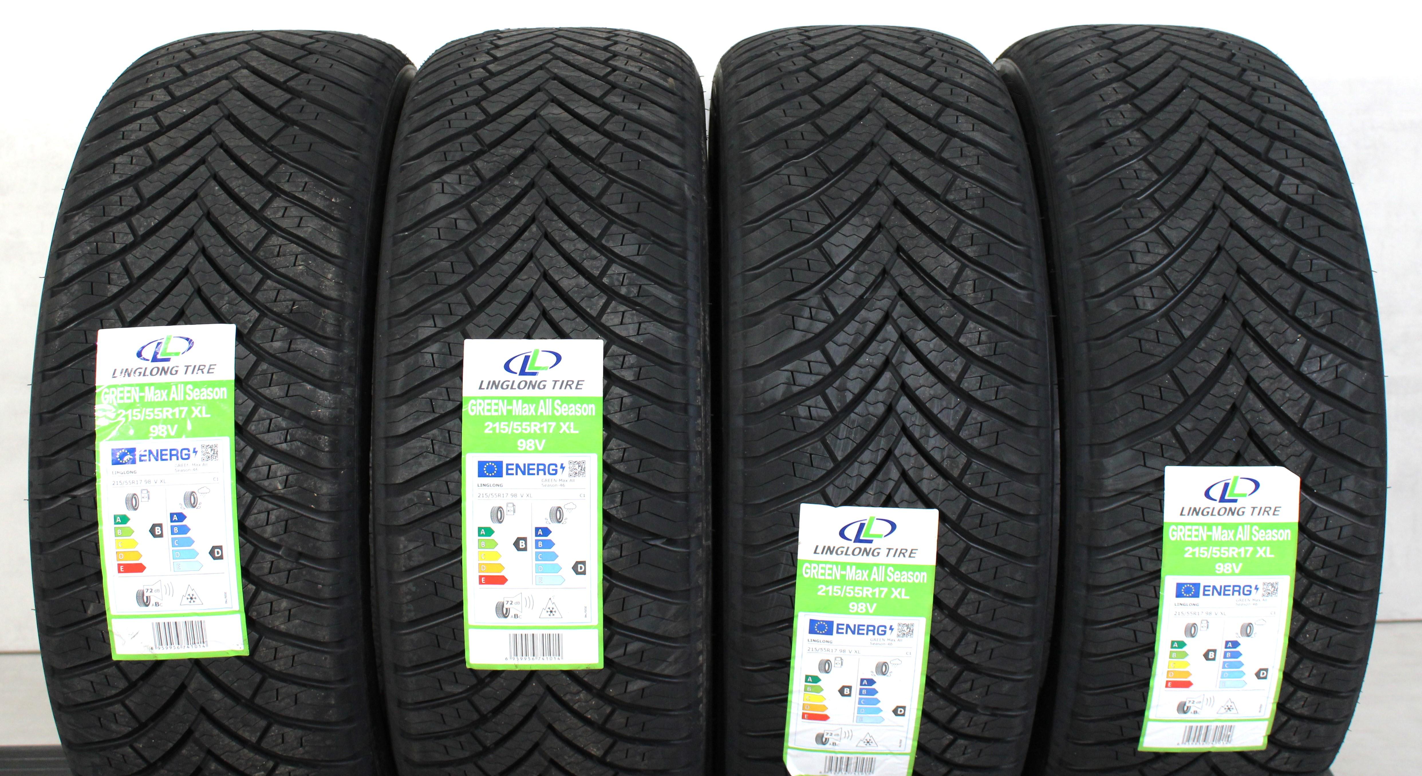 4 x 215/55R17 98V Pneus toutes saisons Linglong Green-Max All Season 2023 XL