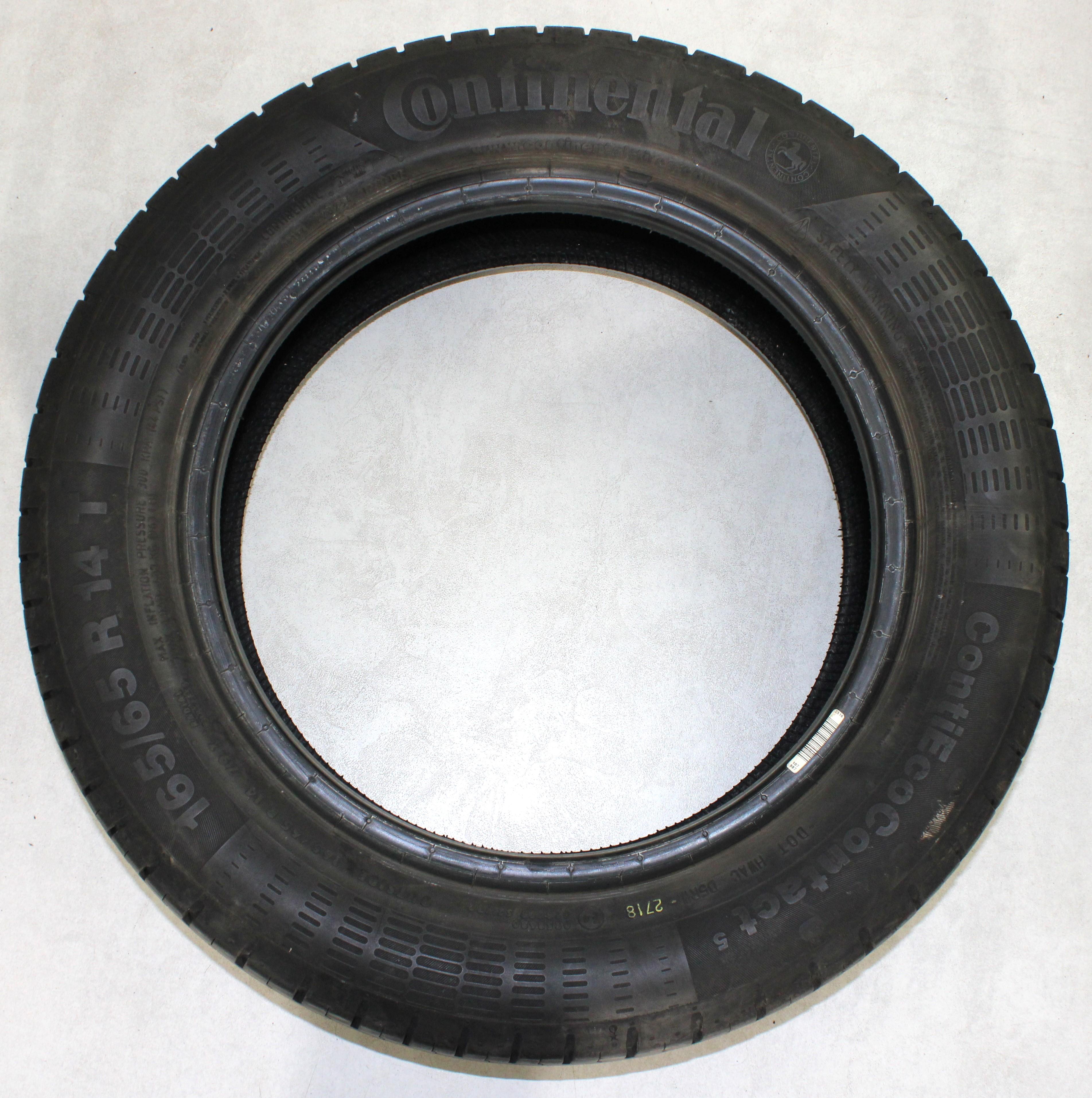 2 x neumáticos de verano 165/65R14 79T Continental Eco Contact 5 5,5-6 mm 2018