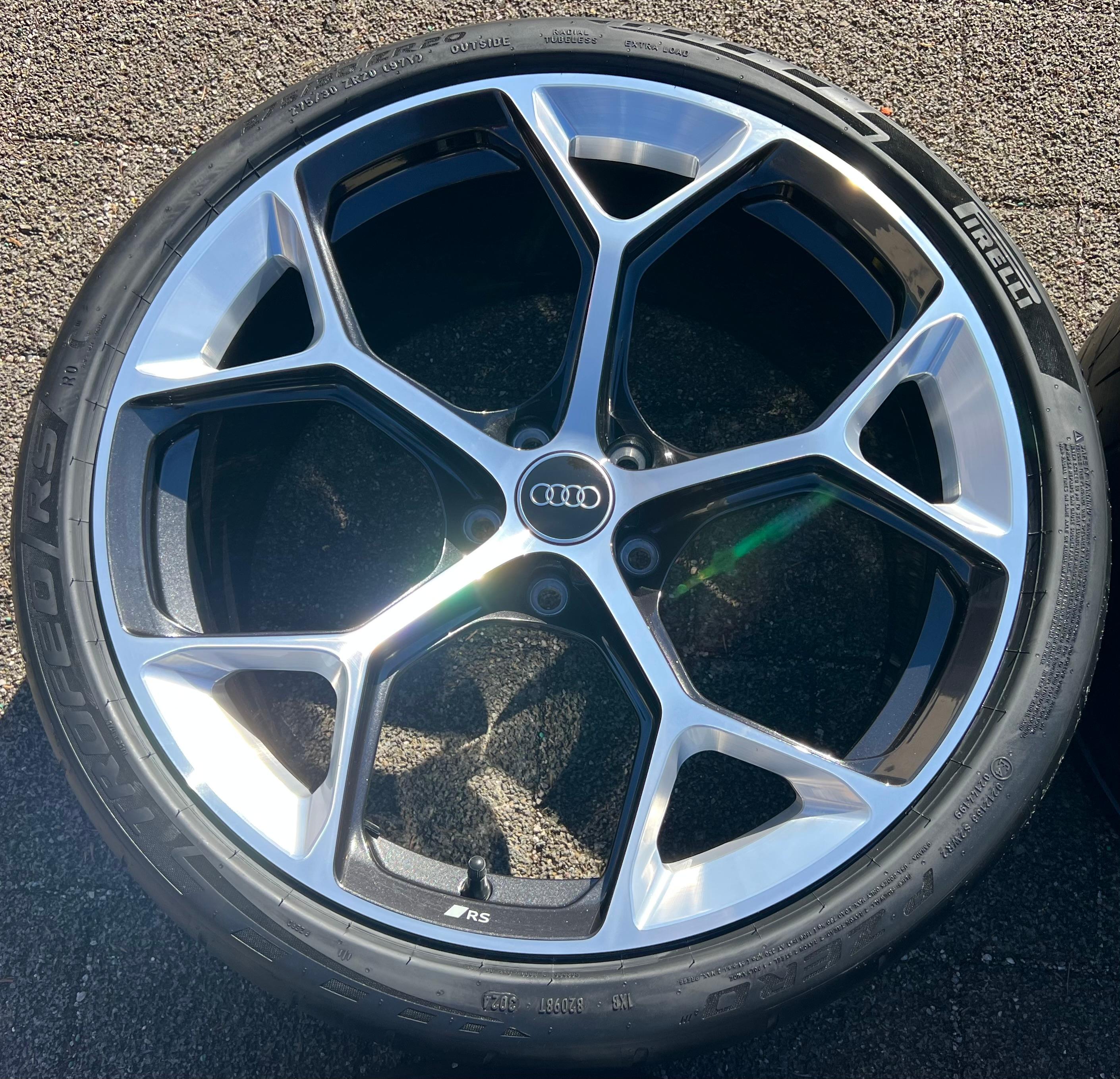 4 ORIGINELE 20" ALU-ZOMERWIELEN AUDI RS4 RS5 8W 275/30R20 97Y 8W0601025GJ GRATIS VERZENDING