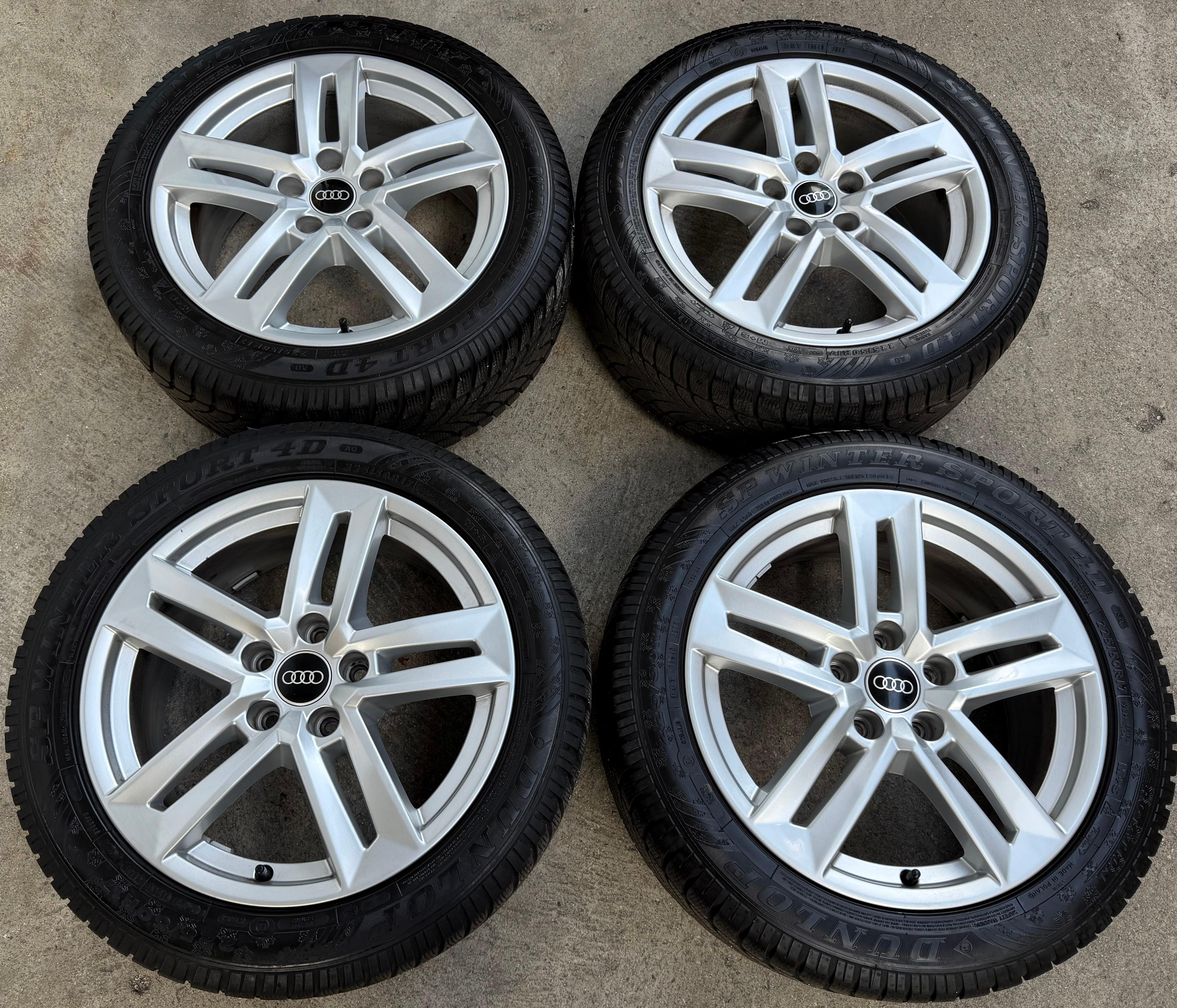 4 jantes en alliage d’origine de 17" Audi A4 8W B9 8W0601025P 7x17 ET42
