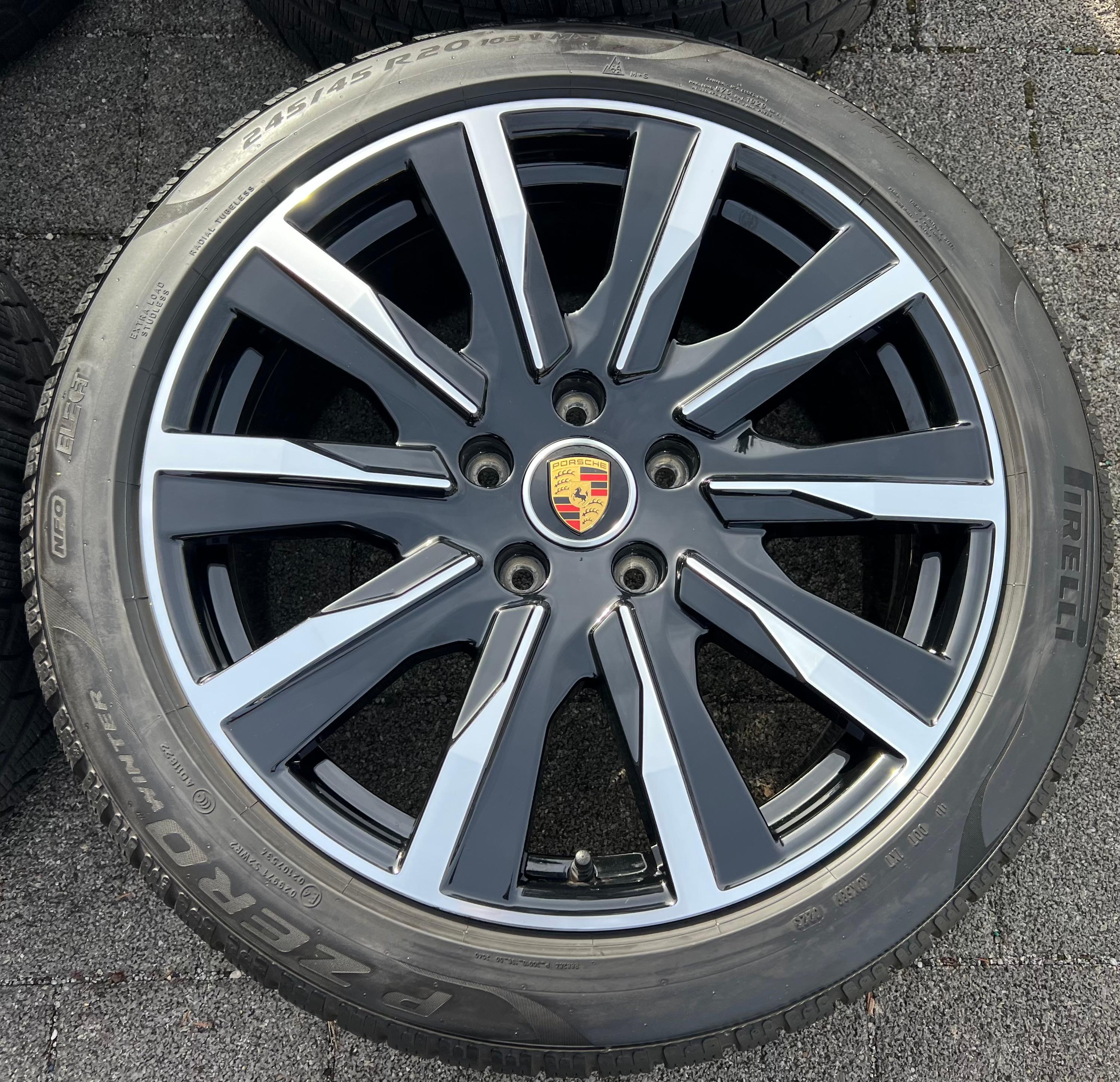 4 ORIGINAL 20" ALU WINTERRÄDER PORSCHE TAYCAN TEQUIPMENT RDKS FREIHAUS